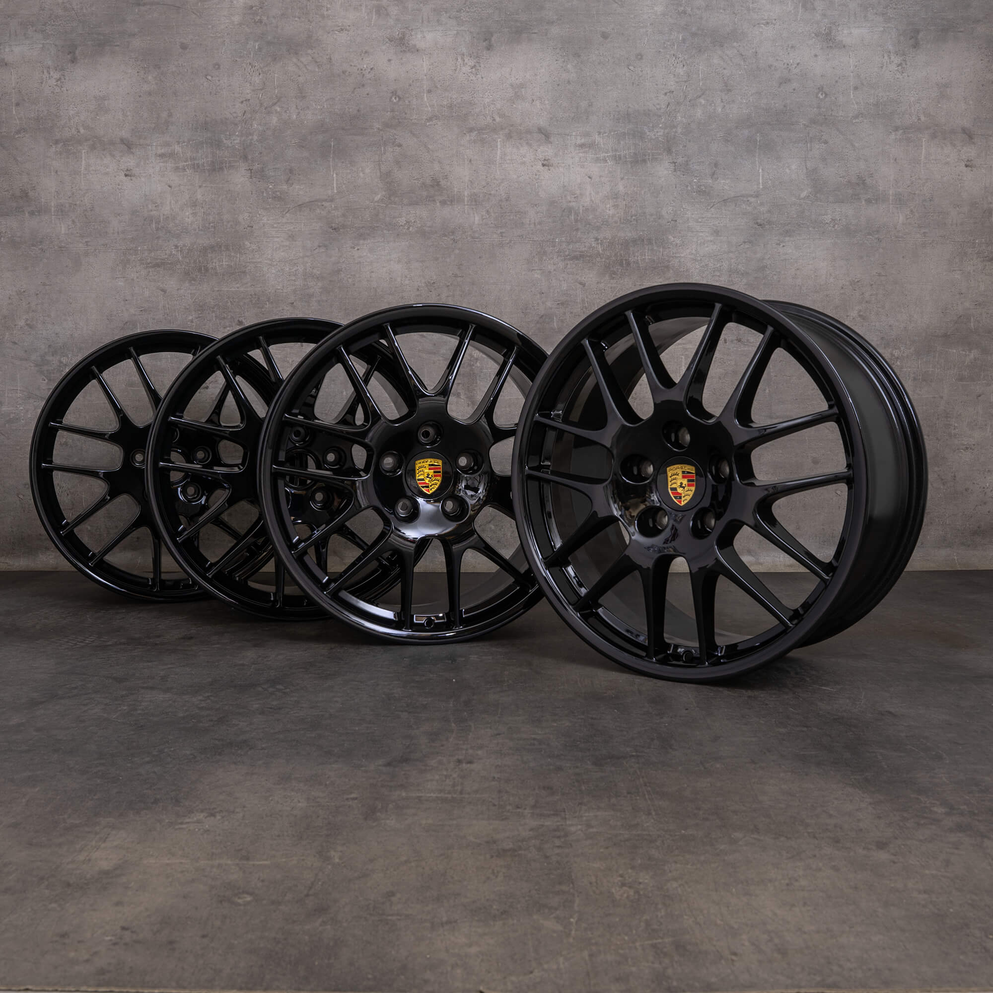Originale Porsche Panamera 970 felger 20 tommer 4 & S GTS Turbo 97036217808 97036219007 svart blank