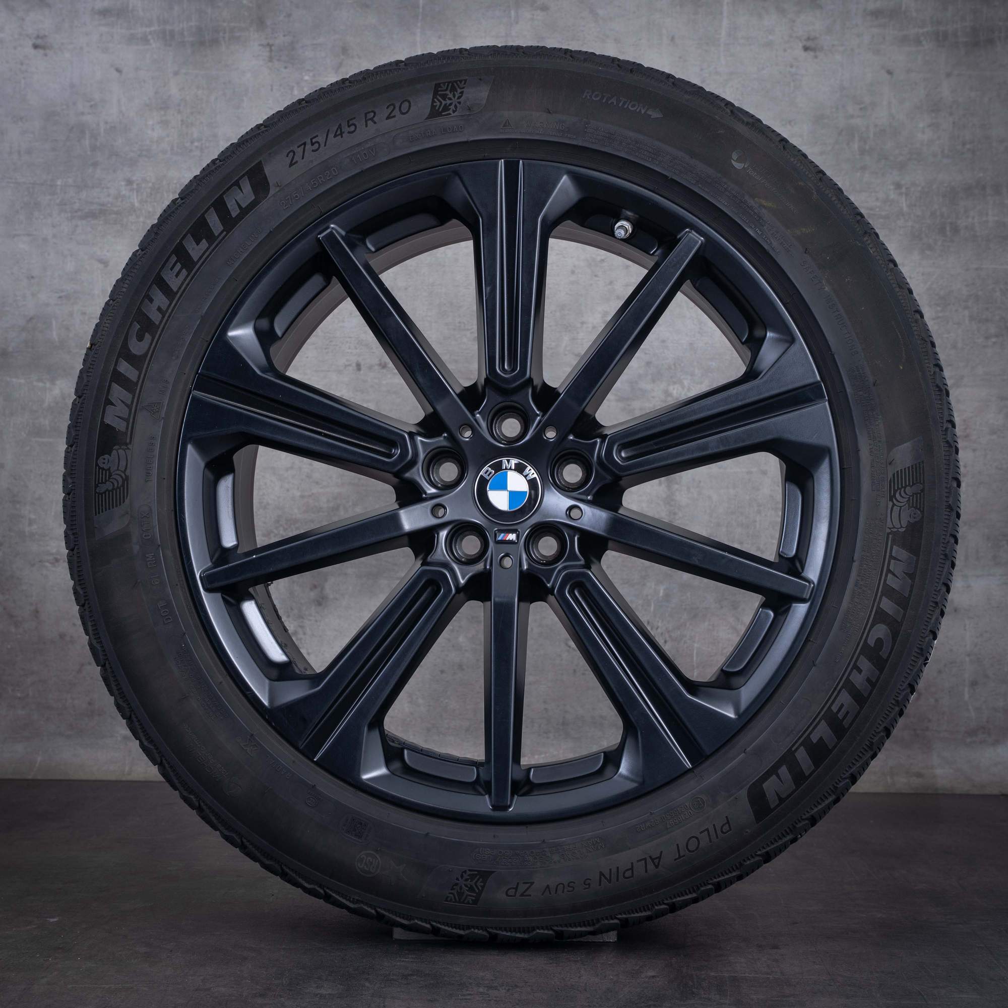 OEM BMW X5 X6 winter wheels 20inch G05 G06 rims Styling 748 M 6883765 Matte Black - wheel 2 of 4