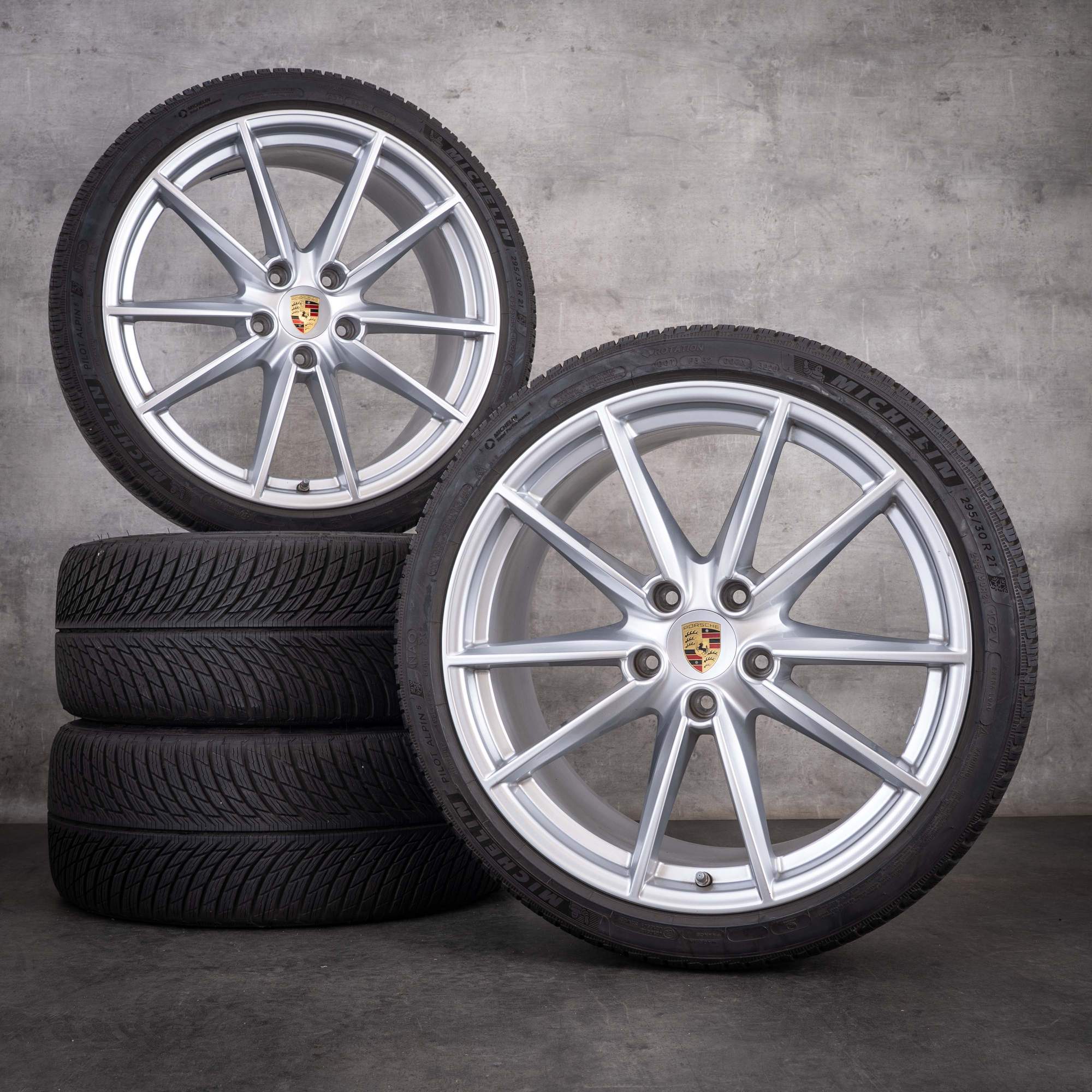 Original Porsche 992 I Winterräder 20 21 Zoll Felgen 992601025C 992601025E Carrera S Rad silber glanz