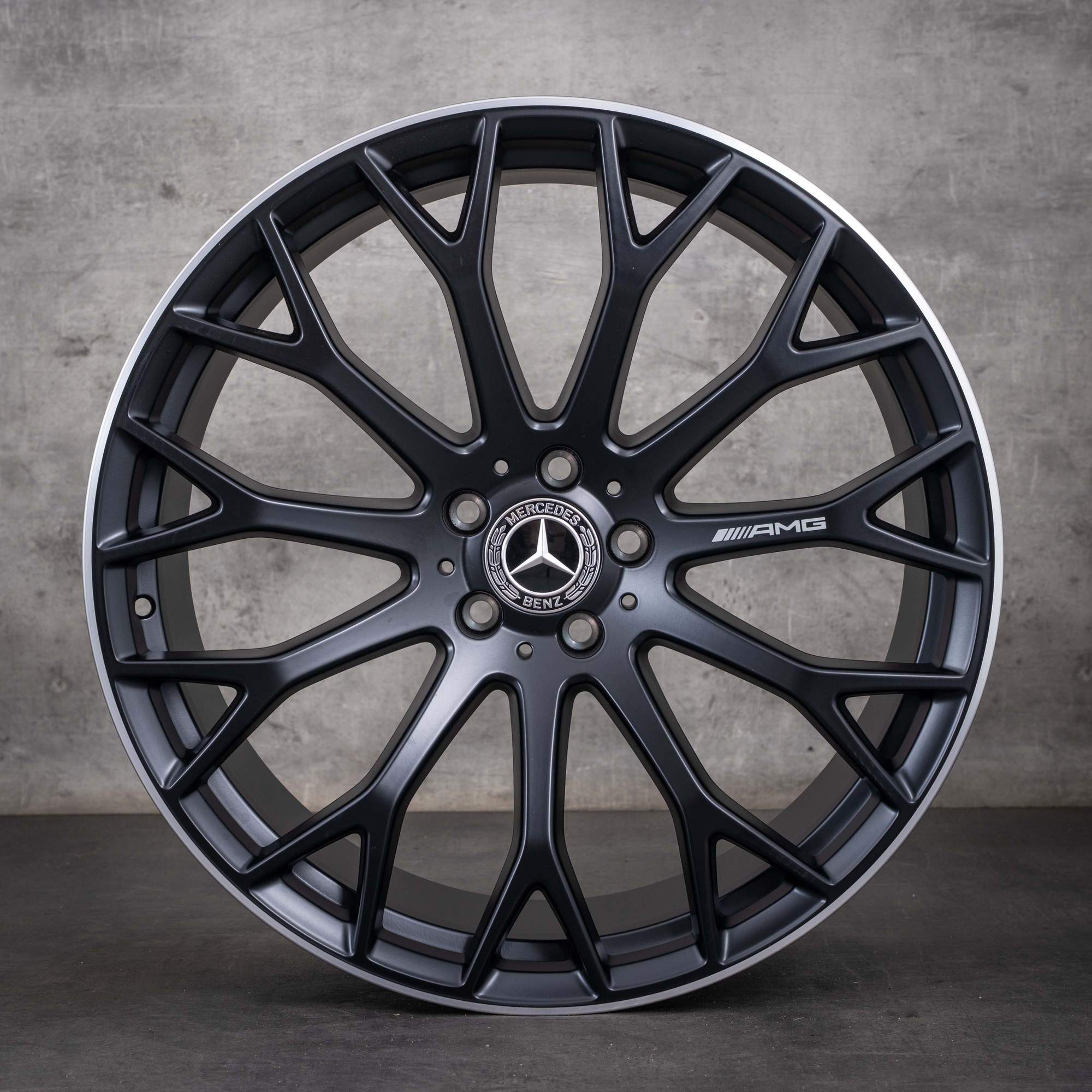 Jantă originală Mercedes-Benz SL 43 55 63 AMG de 21 inch R232 4 Matic S E Performance A2324012800 negru mat diamantat NOUĂ