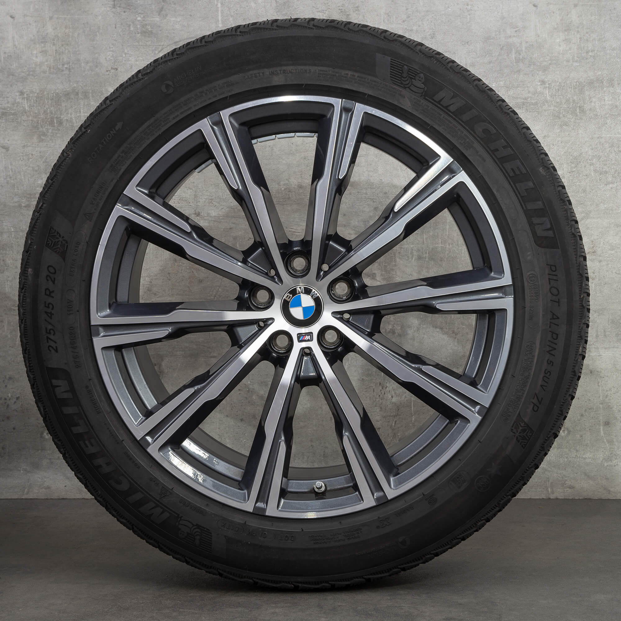 BMW 20 inch rims X5 G05 X6 G06 Styling M740 winter tires OEM wheels