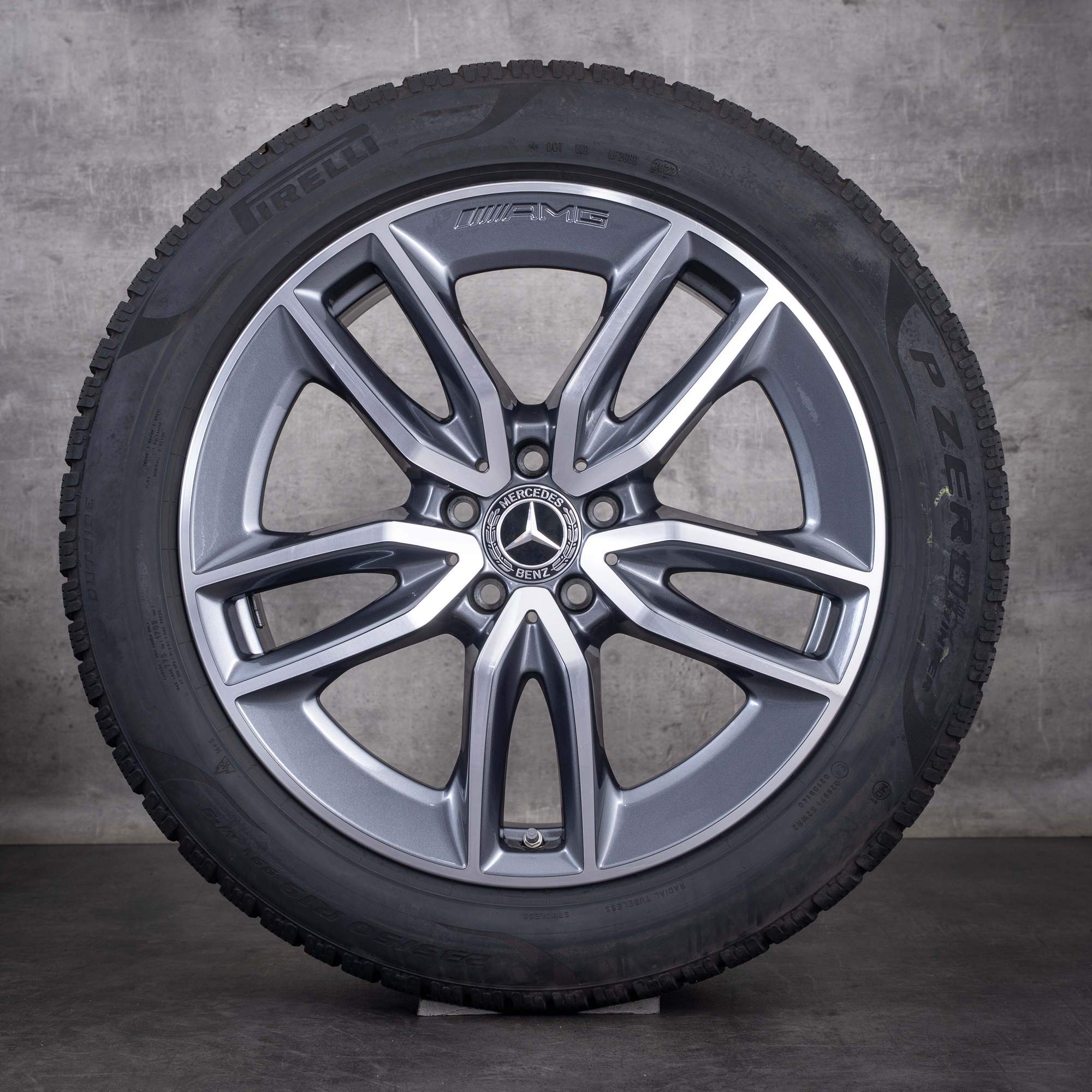 OEM Mercedes-Benz 19inch H247 X247 winter wheels GLA GLB 35 45 S AMG A2474011800 Himalaya Gray diamond cut