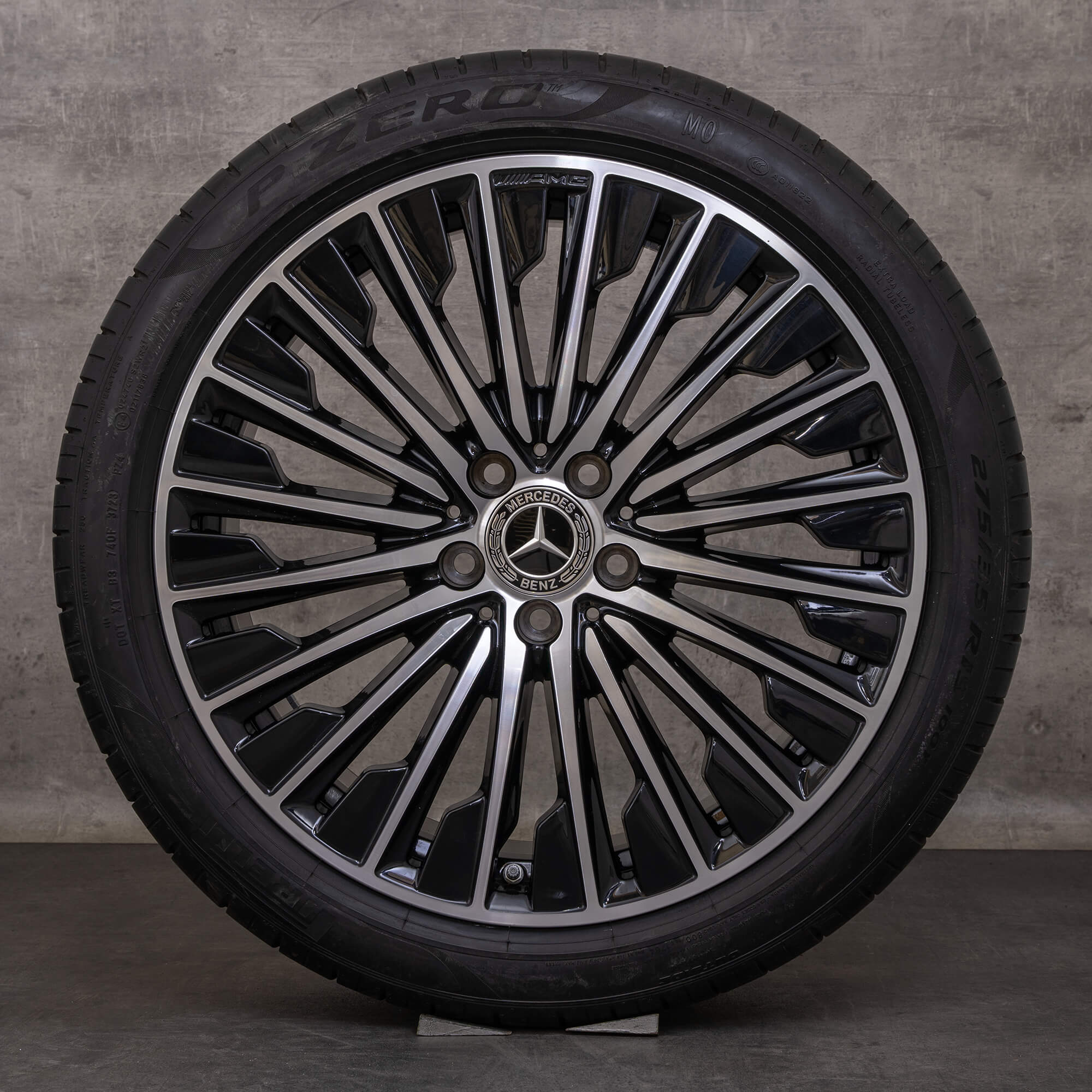 Alkuperäiset Mercedes Benz CLE AMG vanteet 19 tuuman C236 A236 kesäpyörät A2364011900 A2364012000 musta Kiillotettu