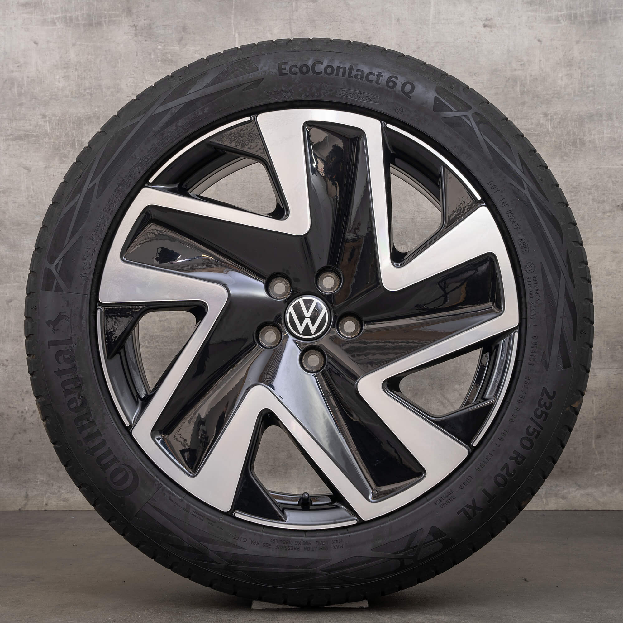 VW ID. Buzz Sommerräder 20 Zoll Felgen Sommerreifen schwarz glanzgedreht Solna