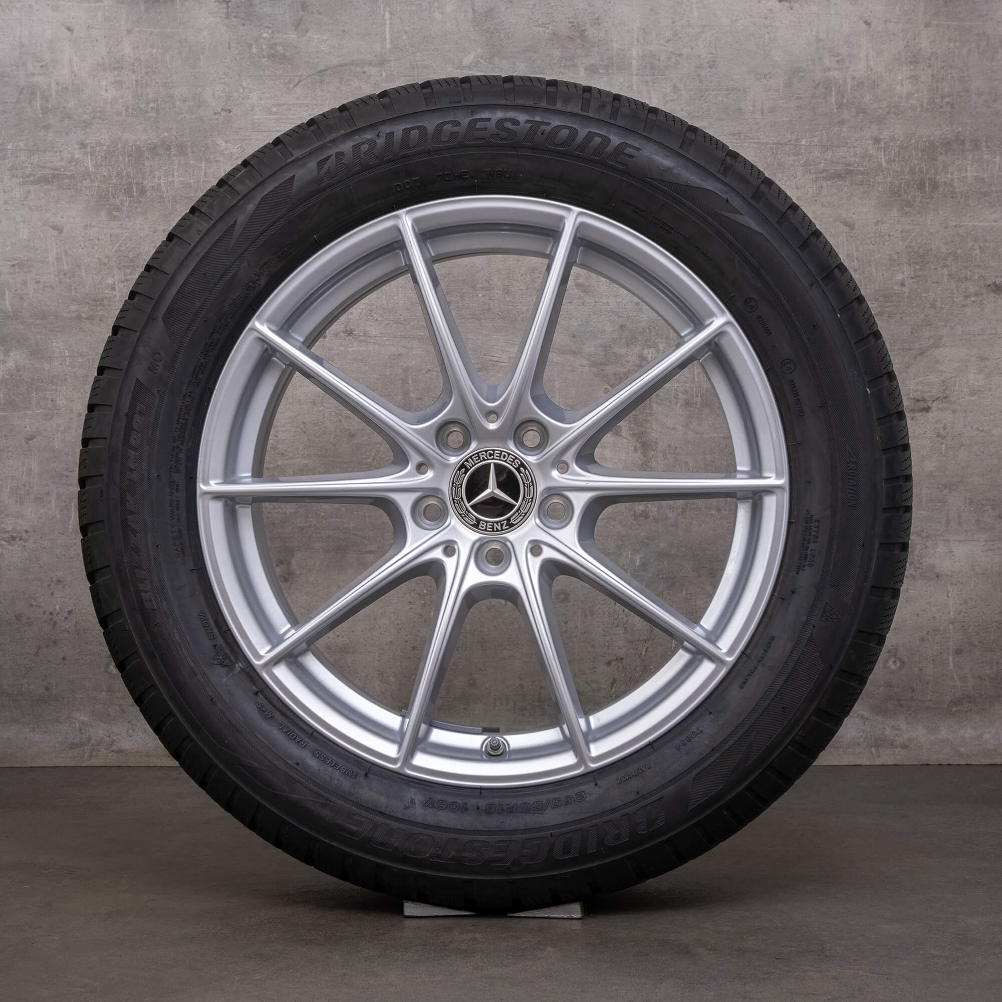 Original Mercedes Benz S-Klasse Winterräder 18 Zoll W223 V223 X223 Felgen A2234012800 silber NEU