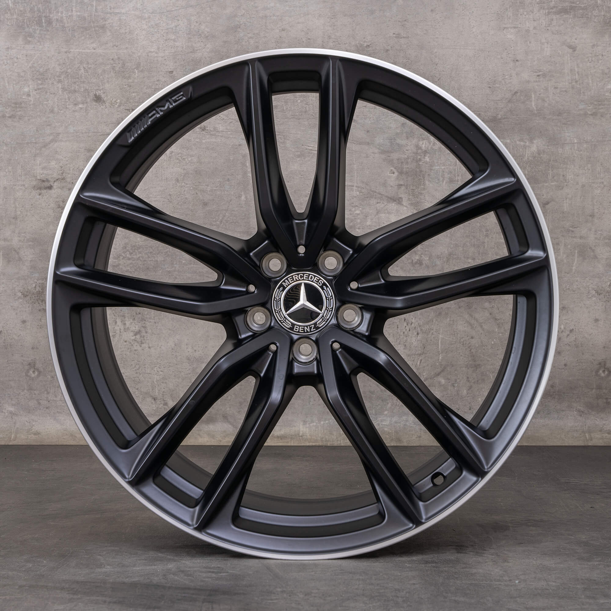 Alkuperäiset Mercedes Benz GLC 63 & S AMG vanteet 21 tuuman C253 X253 kesäpyörät A2534013800 A2534013900 musta kiiltävä käännetty UUSI