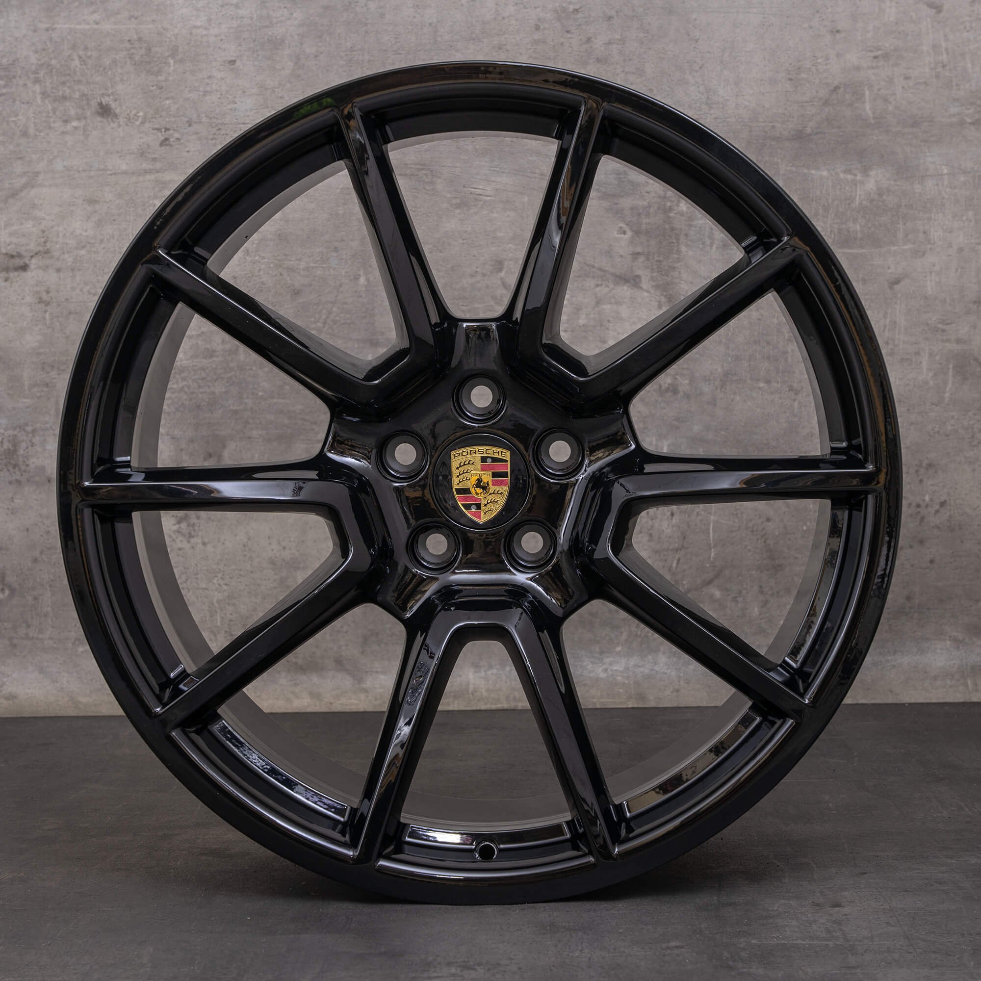 OEM Porsche Macan Rims 20 inch 95B601025BH 95B601025BJ black glossy