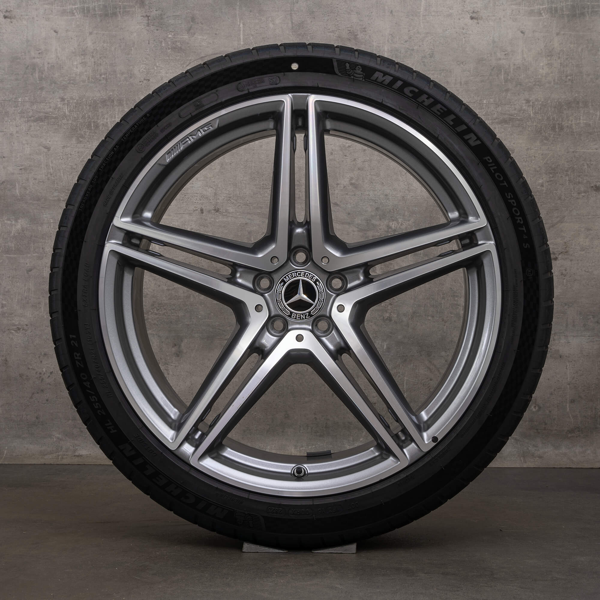 Alkuperäiset Mercedes Benz S-sarja S63 AMG vanteet 21 tuuman W223 E Performance kesäpyörät A2234012100 A2234012200