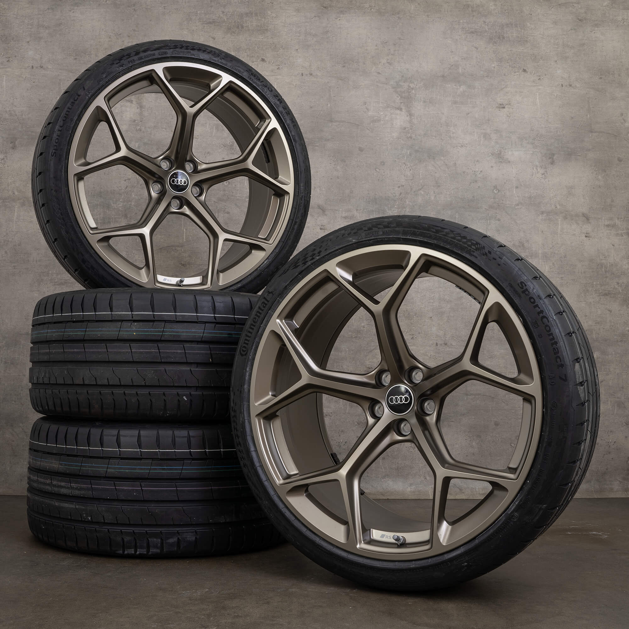 OEM Audi RS6 RS7 rims 22 inch 4K C8 Performance summer wheels 4K0601025CQ Neodymium NEW