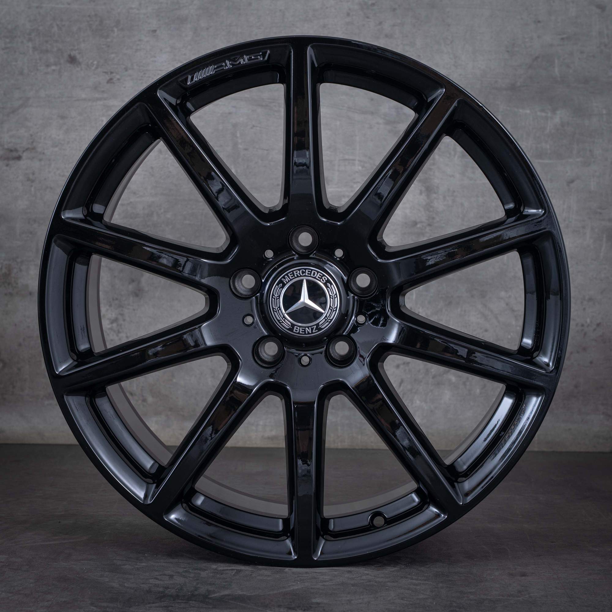 Alkuperäiset Mercedes Benz G-sarjan G63 AMG-vanteet 20 tuuman W463A W465 A4634011800 musta kiiltävä