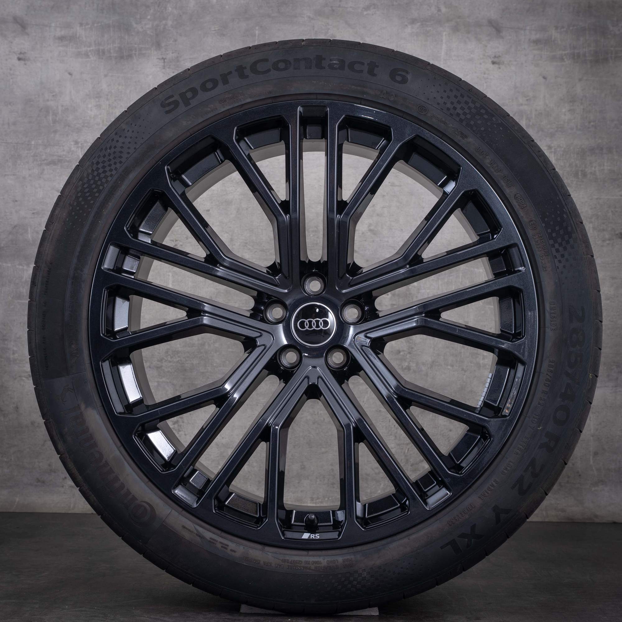 OEM Audi Q8 SQ8 22inch 4M8 summer wheels 4M8601025BP Granite Gloss