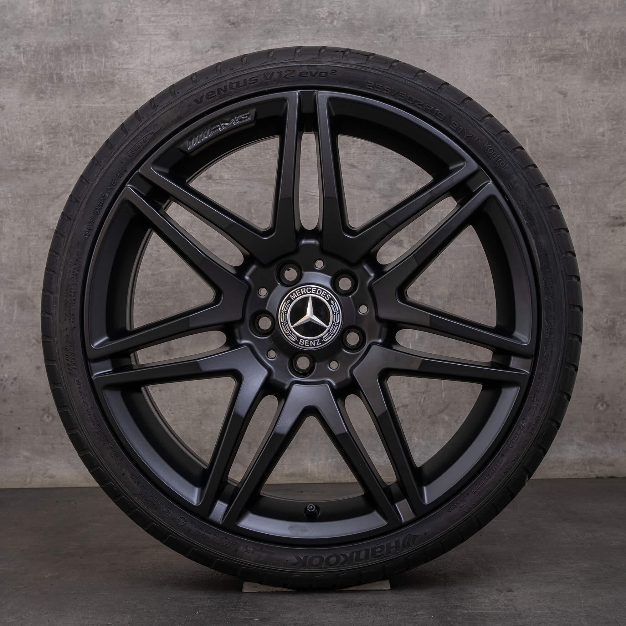 Orijinal Mercedes Benz E-Serisi jantlar 19 inç C207 A207 yaz jant lastik A2124011900 siyah mat