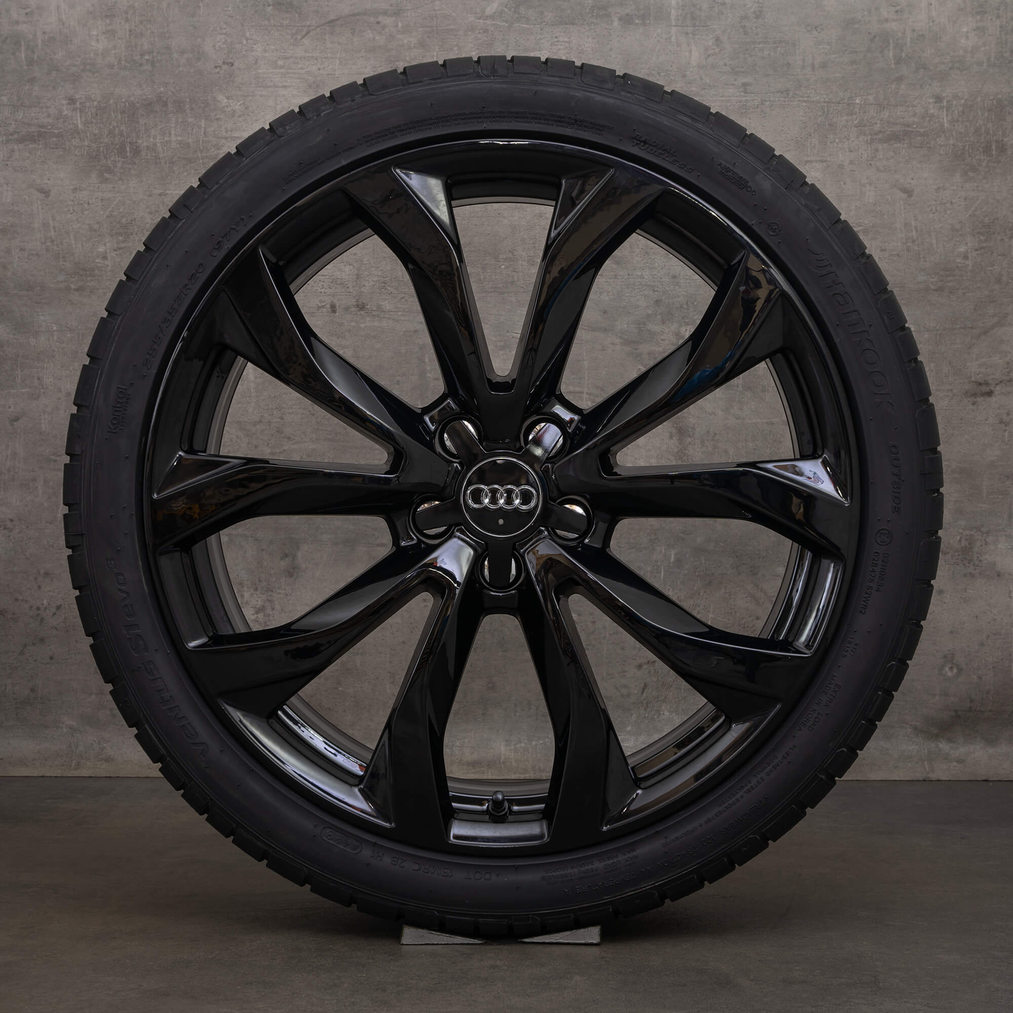 Originele Audi A6 S6 20 inch 4G C7 velgen zomerbanden 4G0601025G zwart glanzend zomerwielen