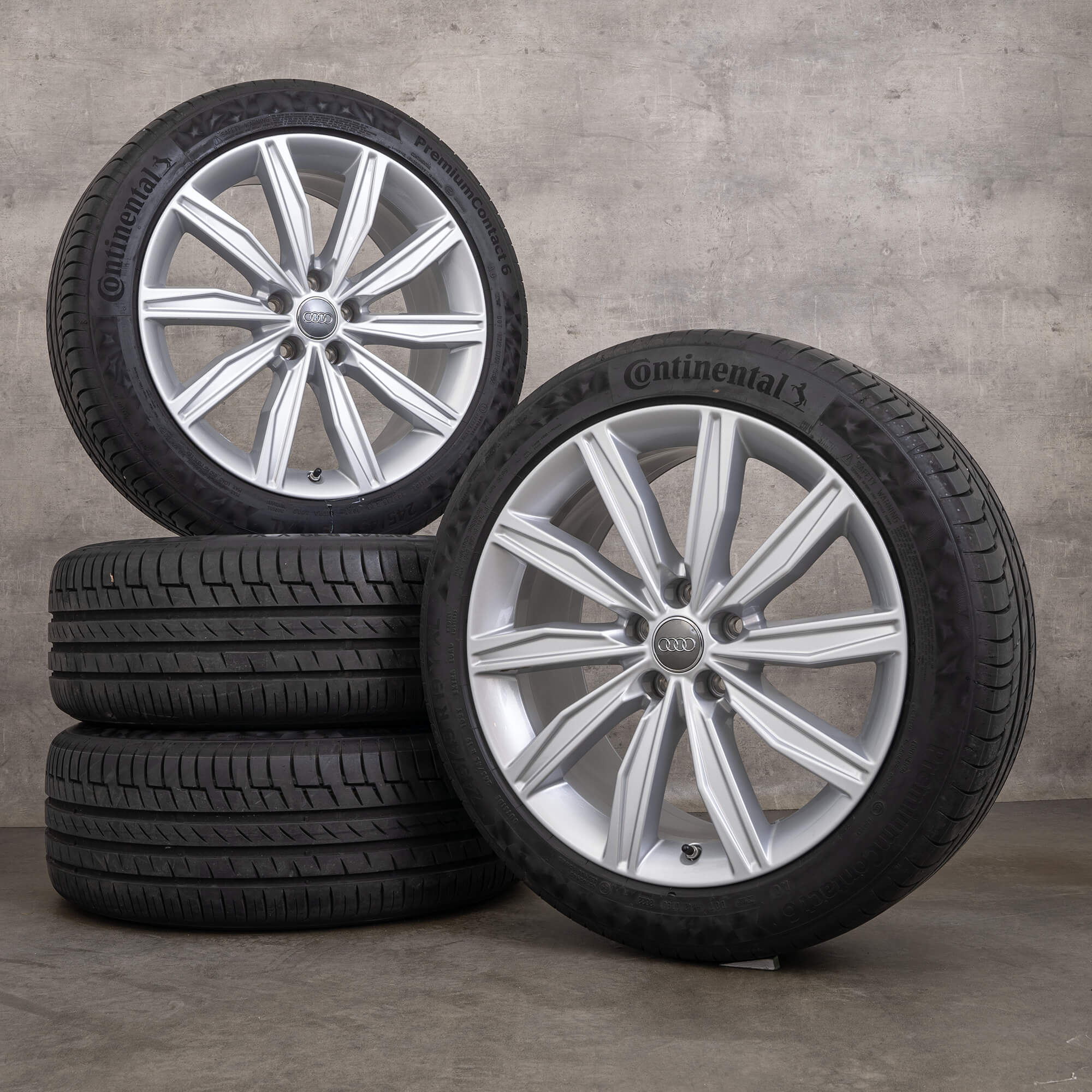 Original Audi A6 S6 4K C8 19 inch summer wheels rims tires 4K0601025G