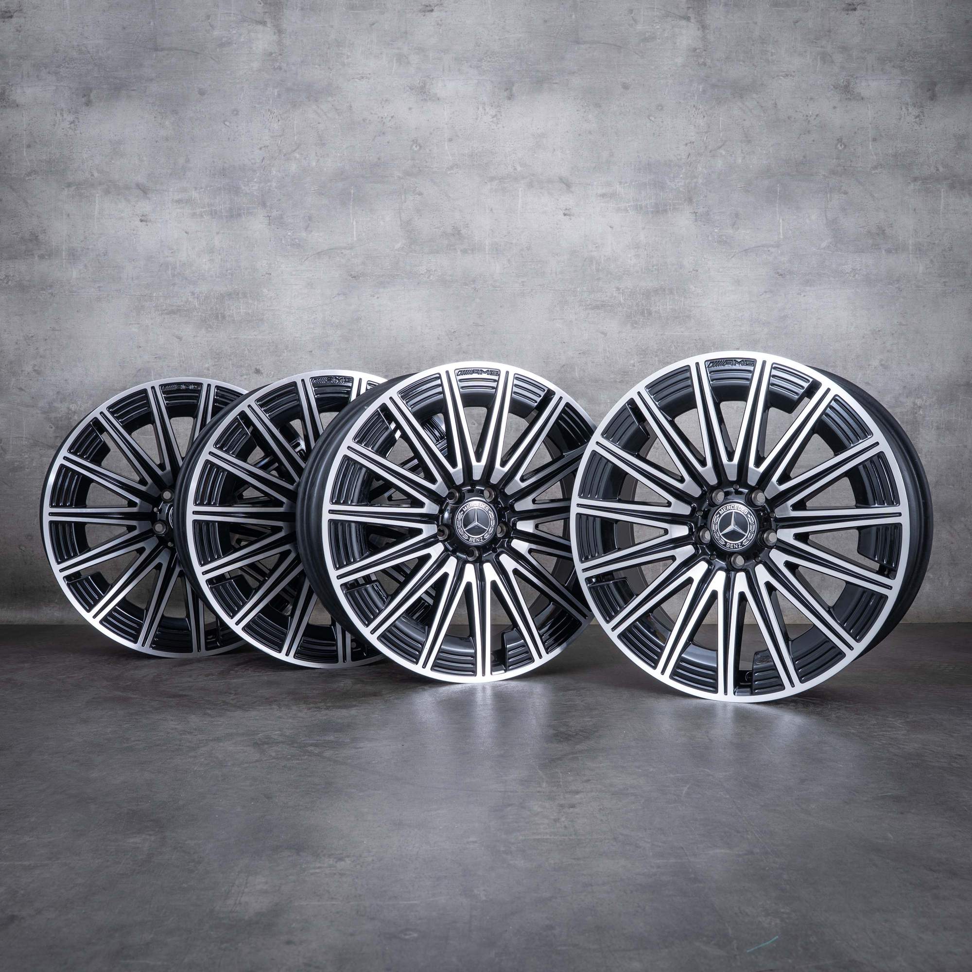 Alkuperäiset Mercedes Benz GLA GLB AMG vanteet 20 tuuman H247 X247 A2474015200 musta kiillotettu.