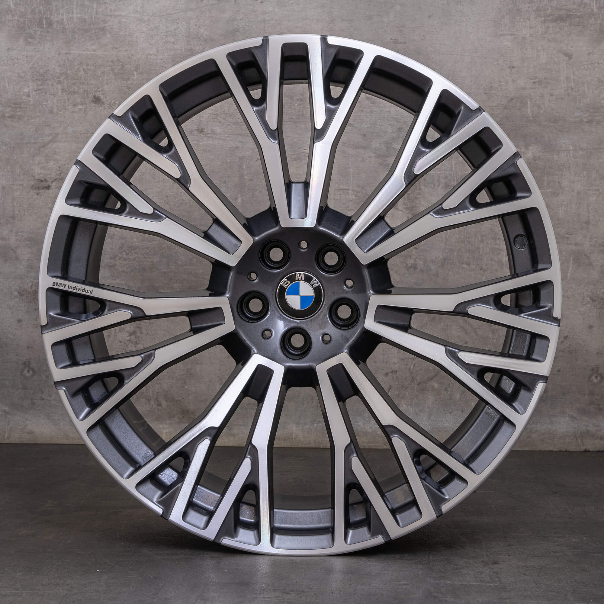 Jantes originais BMW X5 X6 22 polegadas G05 G06 6883763 6883764 Styling 745i orbit grey glossy turned