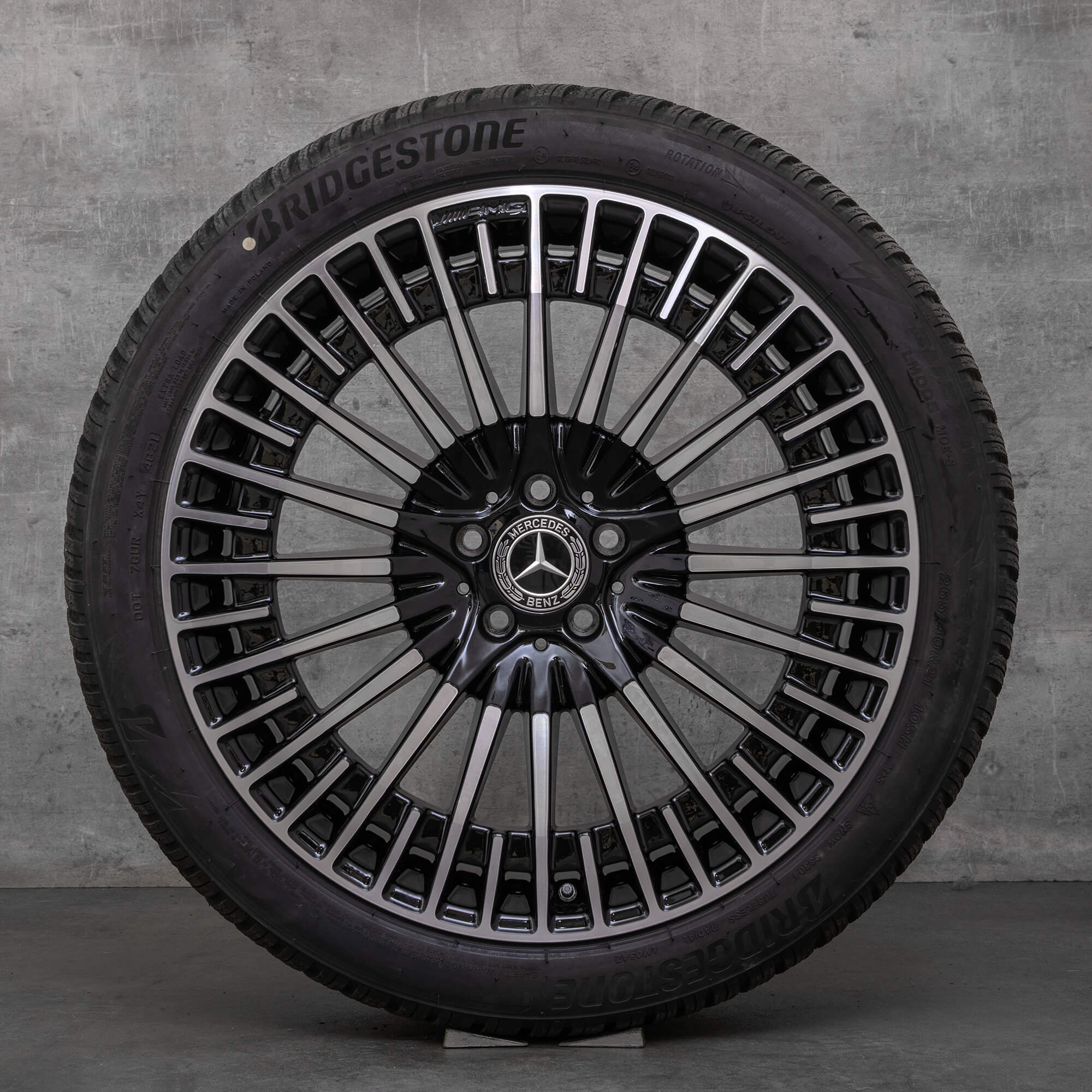 Llantas originales Mercedes EQS AMG de 21 pulgadas V297 llantas verano A2974011500 negro brillante torneado