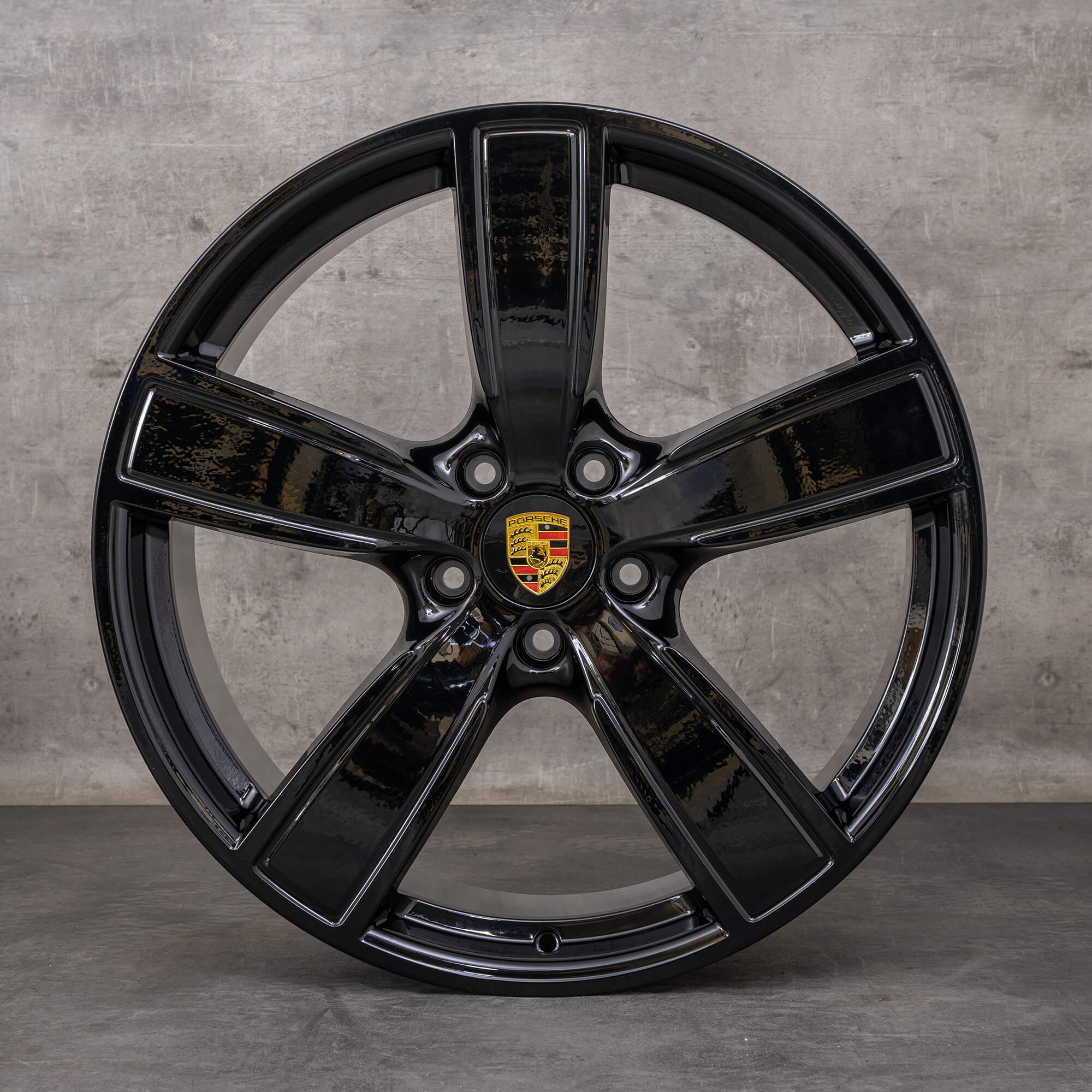 Originali Porsche Cayenne cerchi auto 22 pollici 9YA Sport Classic 9Y0601025AP 9Y0601025AQ nero lucido