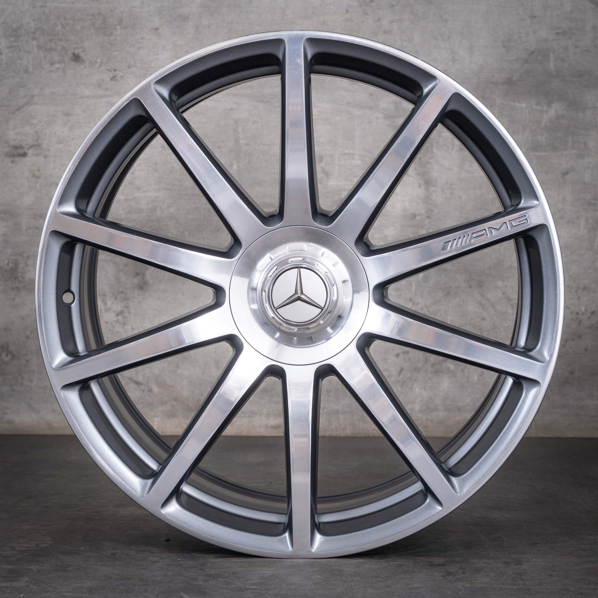 Original Mercedes Benz S-Klasse S63 S65 AMG Felgen 20 Zoll W222 C217 A217 A2224010600 A2224010700 himalaya grey glanzgedreht