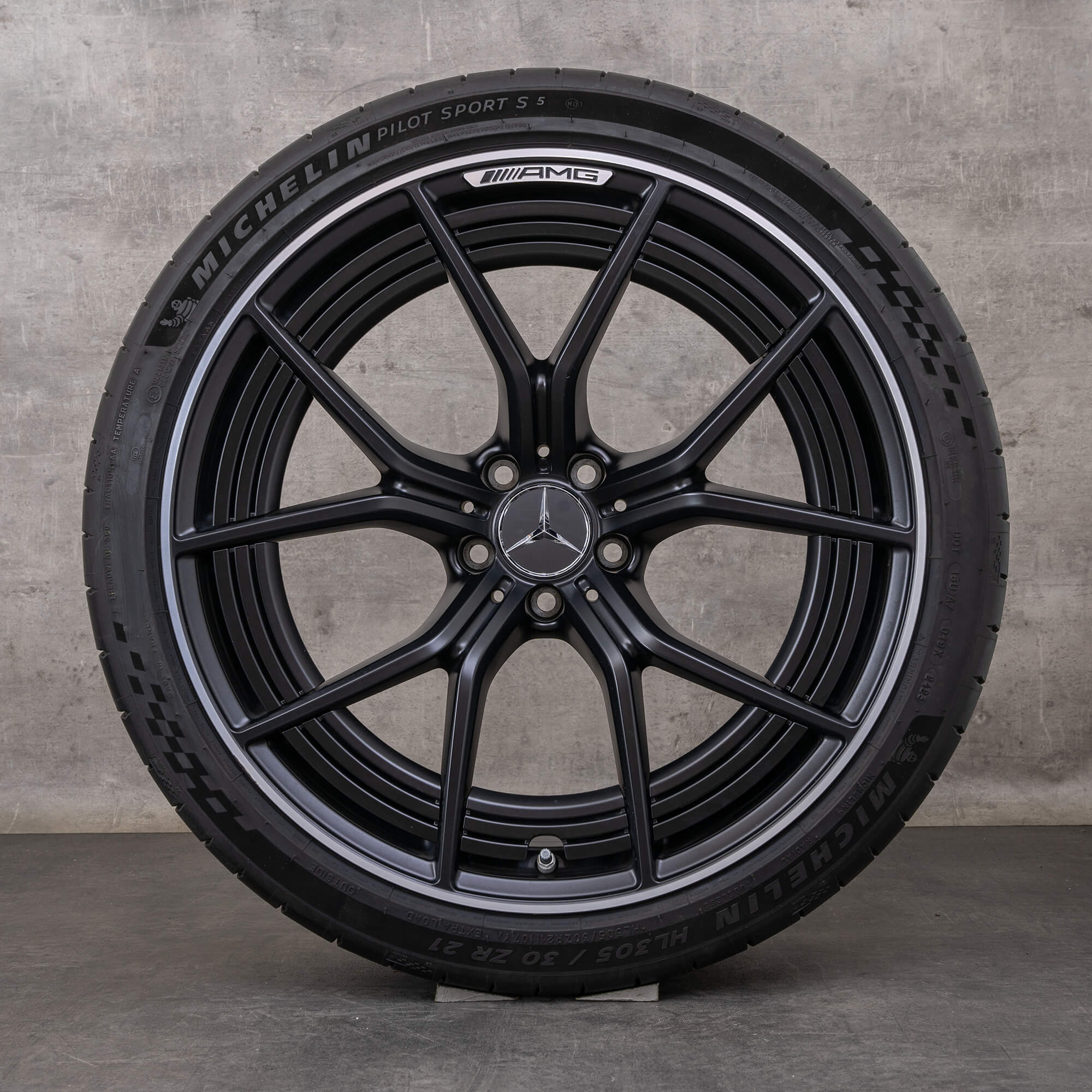 Oryginalne koła zimowe Mercedes Benz AMG GT 21 cali C192 53 63 & S E Performance Felgi A1924011100 A1924011200 czarny mat Polerowane