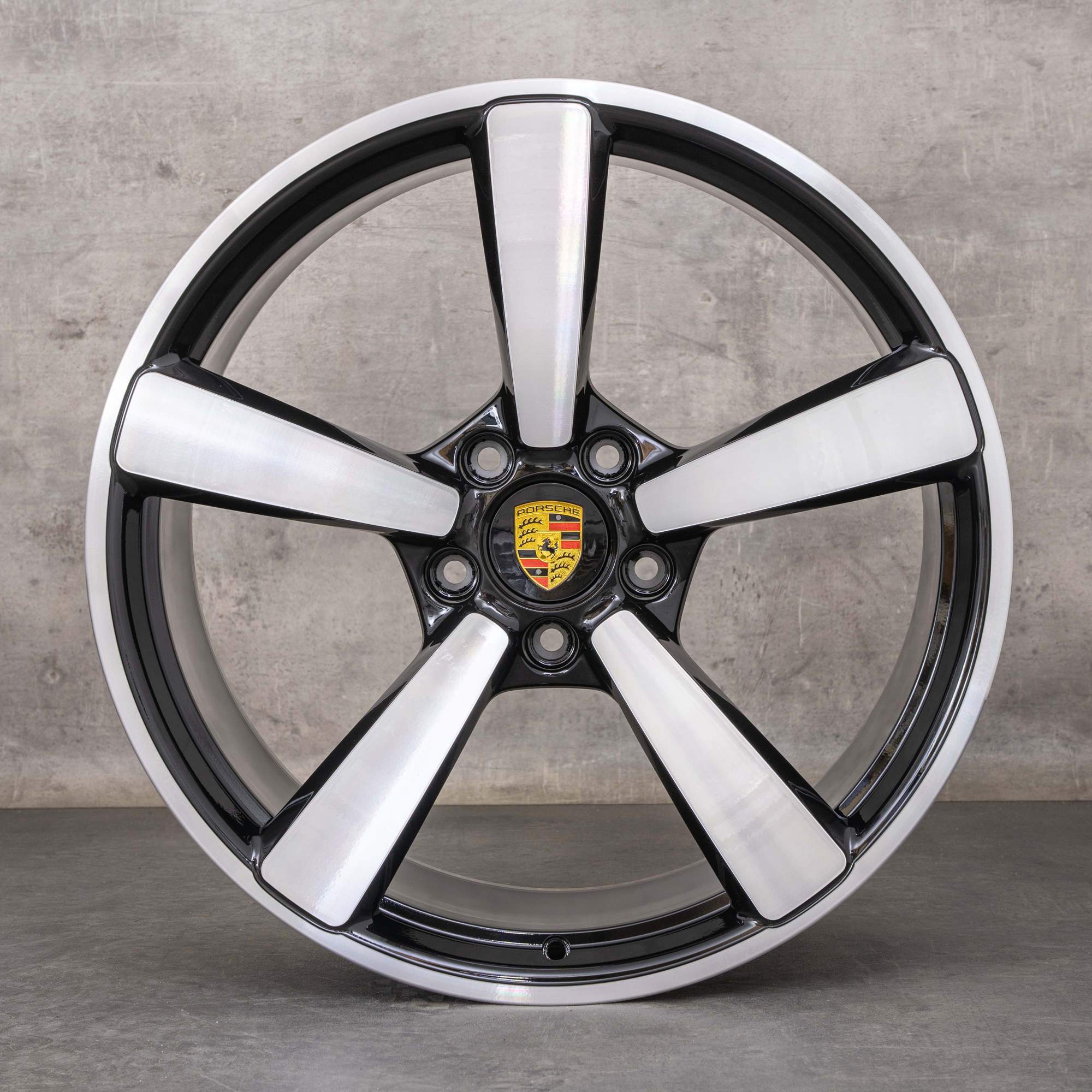 Oryginał Felgi Porsche 992 Exclusive Design 20 21 cali 992601025BE 992601025L czarne polerowane NOWOŚĆ