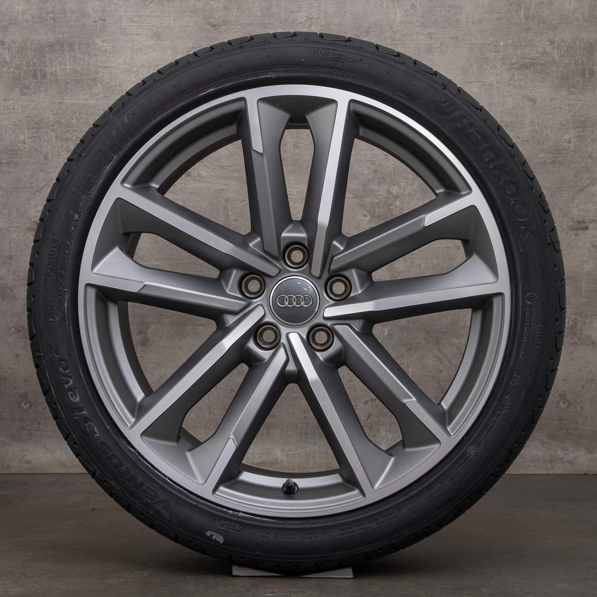 Audi A5 S5 8W B9 summer wheels 19 inch rims tires 8W0601025DC aluminum