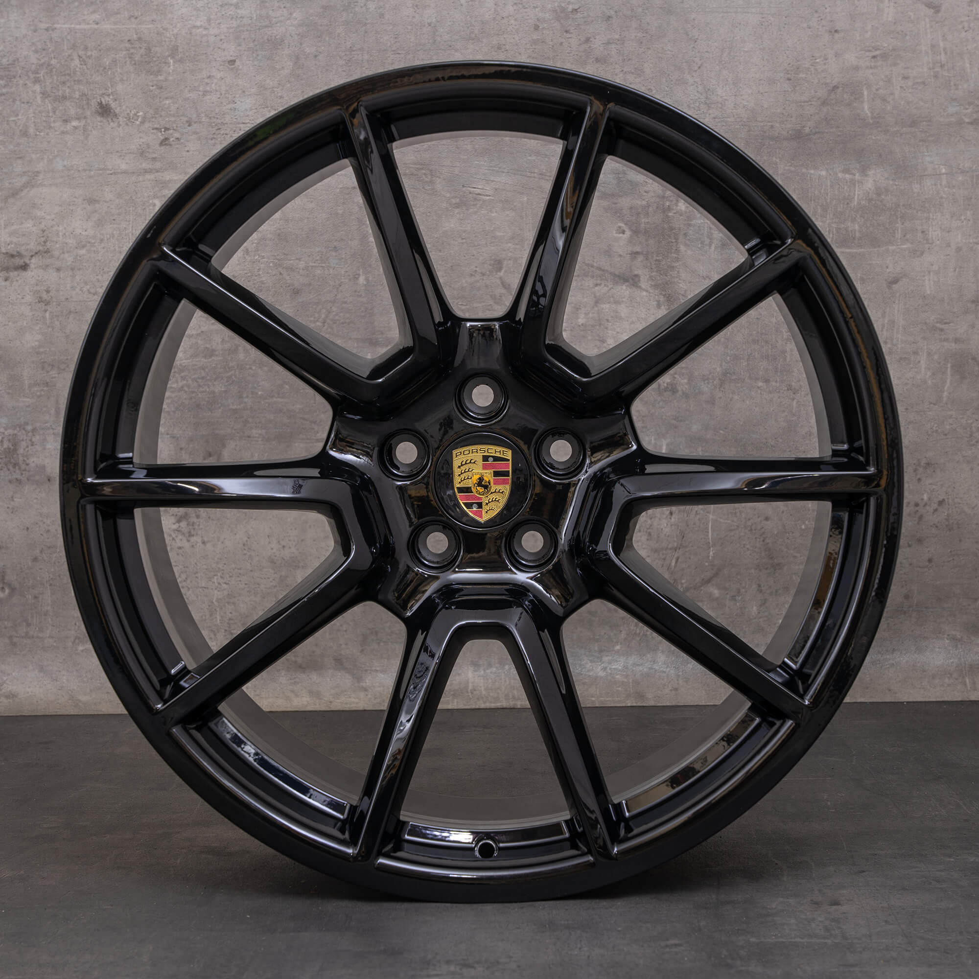 OEM Porsche Macan Rims 20 inch 95B601025BH 95B601025BJ black glossy
