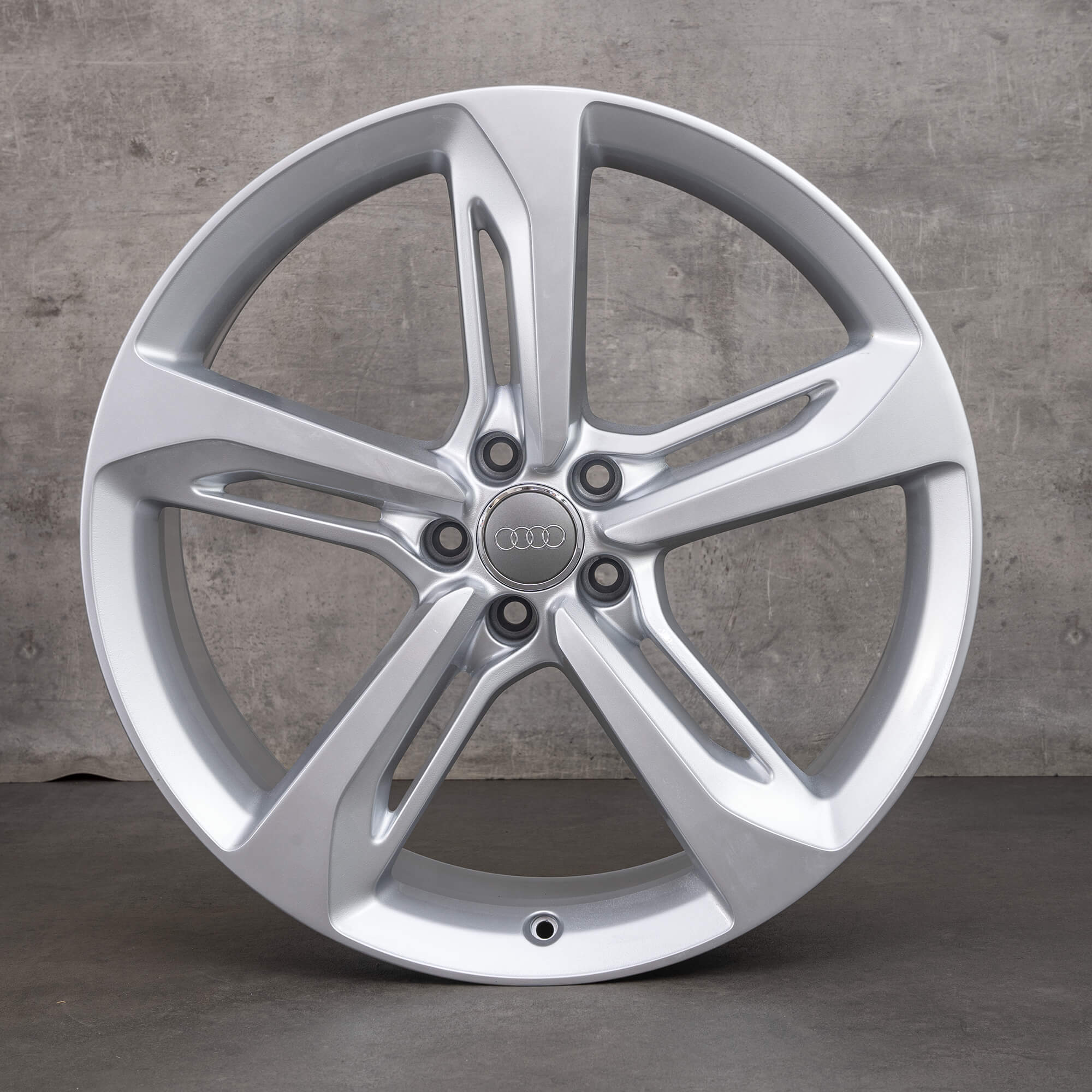 21インチ 5スポーク ホイールセット Audi A7 OEM Audi A7 S7 RS7 21-inch 4G Blade 4G8601025AP Silver rims
