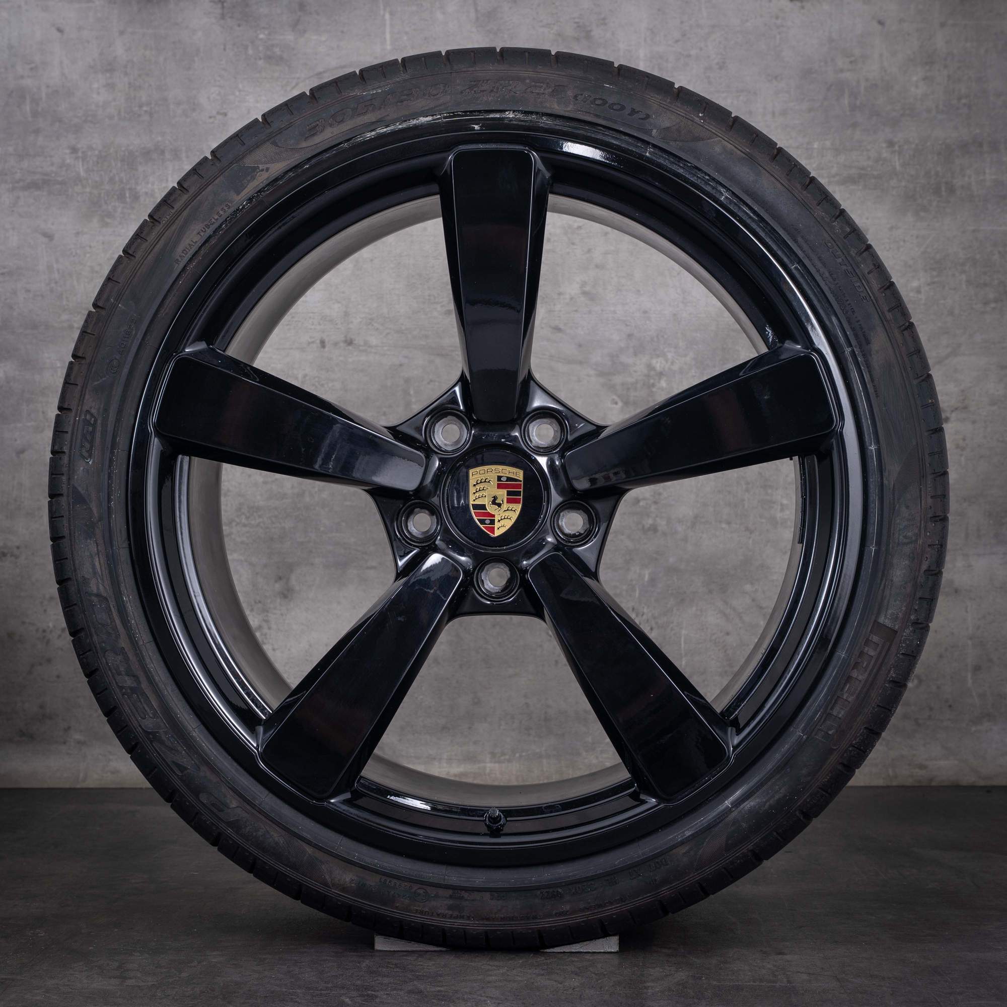 Original Porsche 992 I Felgen 20 21 Zoll Carrera S C2 C4 GTS Sommerräder Exclusive Design 992044661M schwarz hochglanz