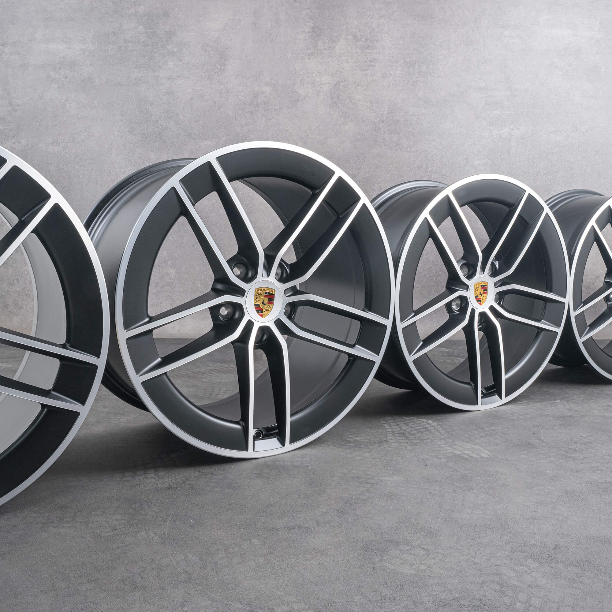 Jantes d'origine Porsche 911 20 21 pouces 992 II 992601025ET 992601025GG noir brillant NEUF