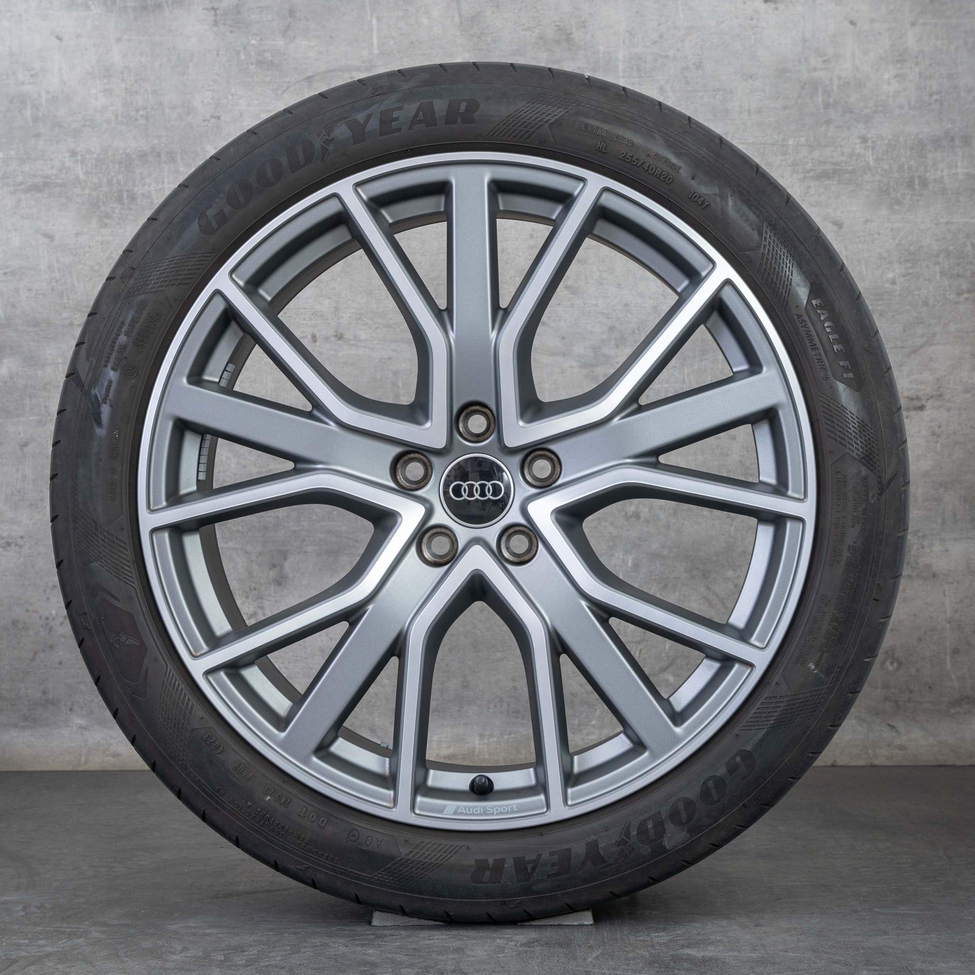 Alkuperäiset Audi A6 S6 vanteet 20 tuuman 4K C8 kesäpyörät 4K0601025AB titan matta kiillotettu