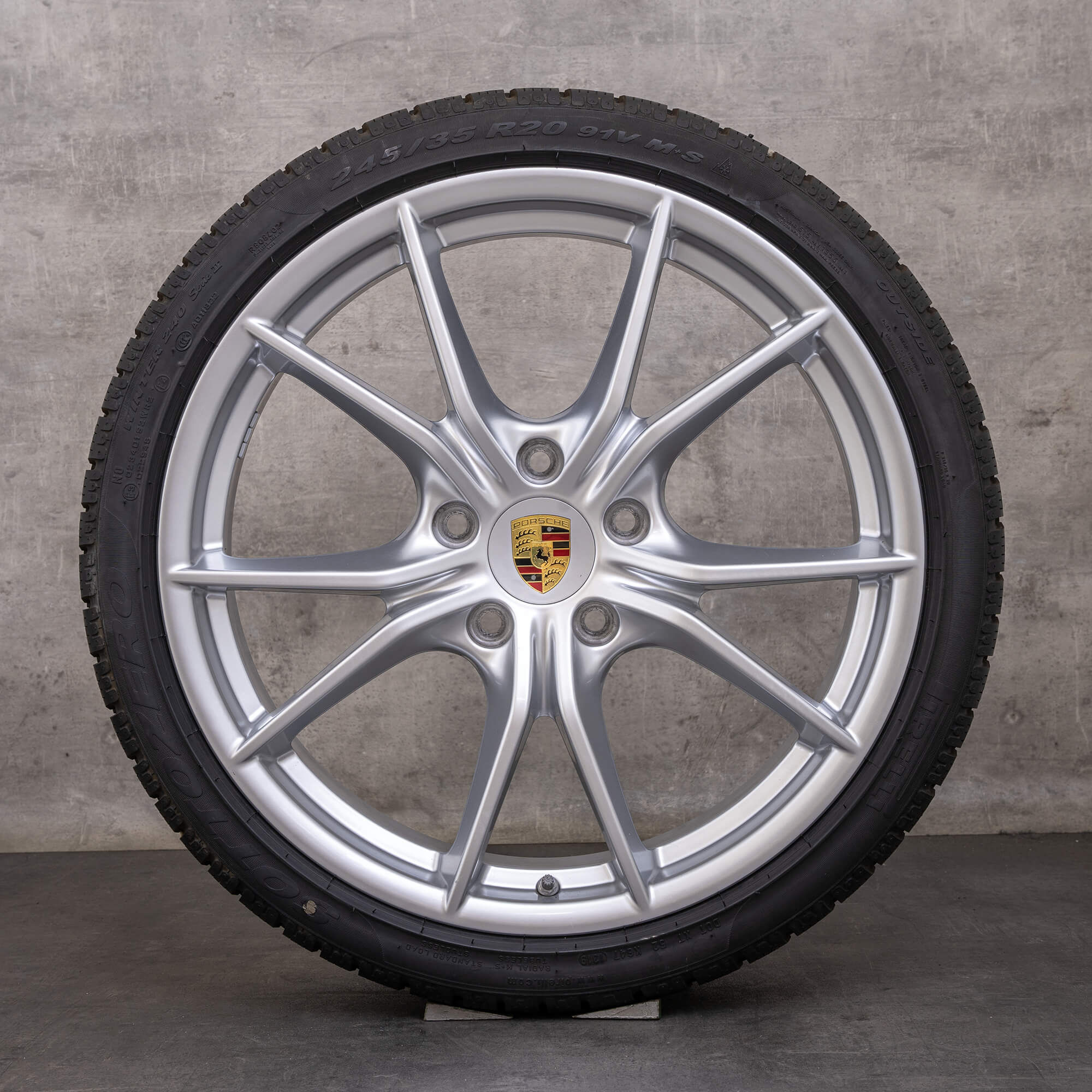 Oryginalne koła zimowe Porsche 991.2 20 cali Carrera Targa C4 4S S IV Felgi 99136271000 99136276001