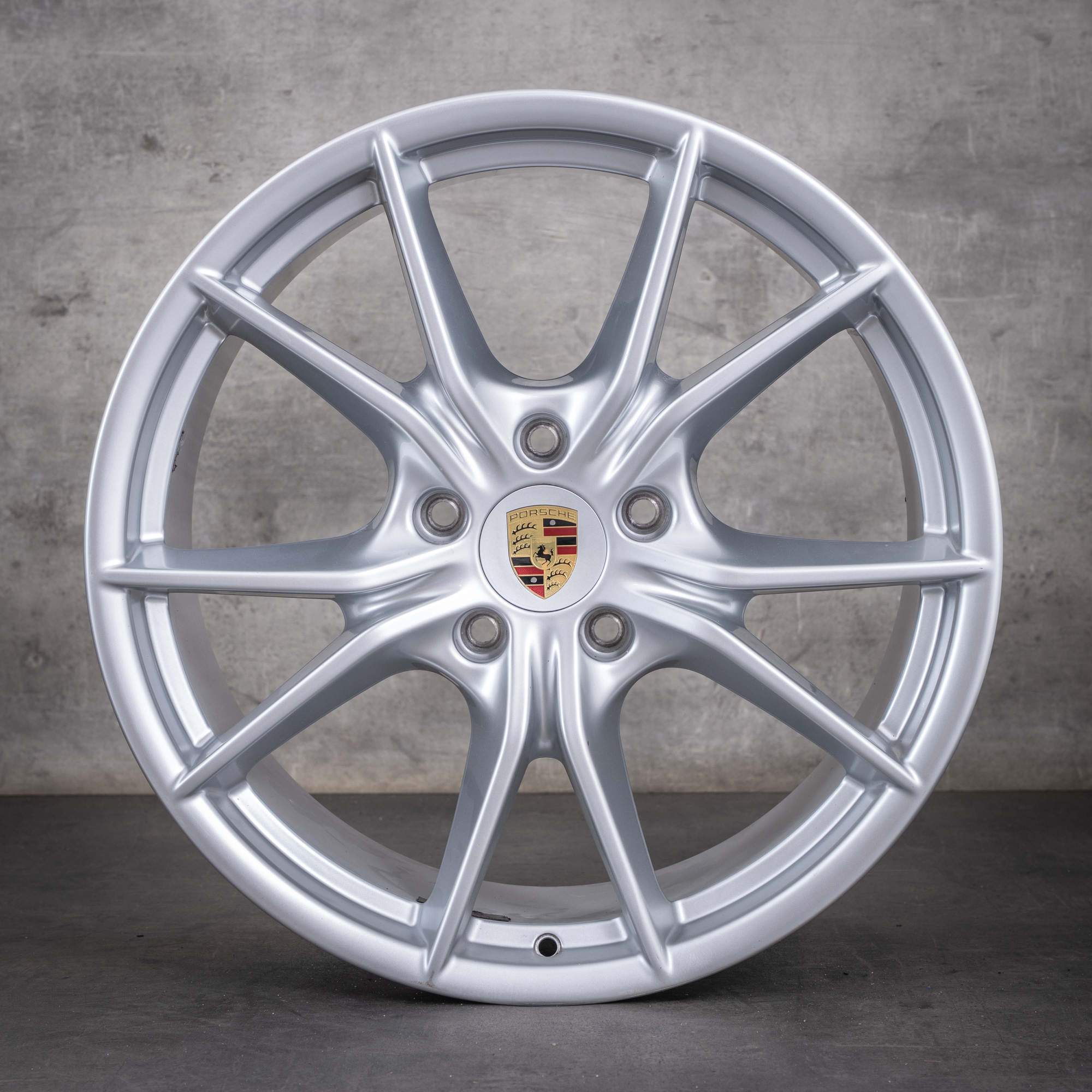 Jante originale Porsche 991 II de 20 inch 99136271000 99136276002 argintiu