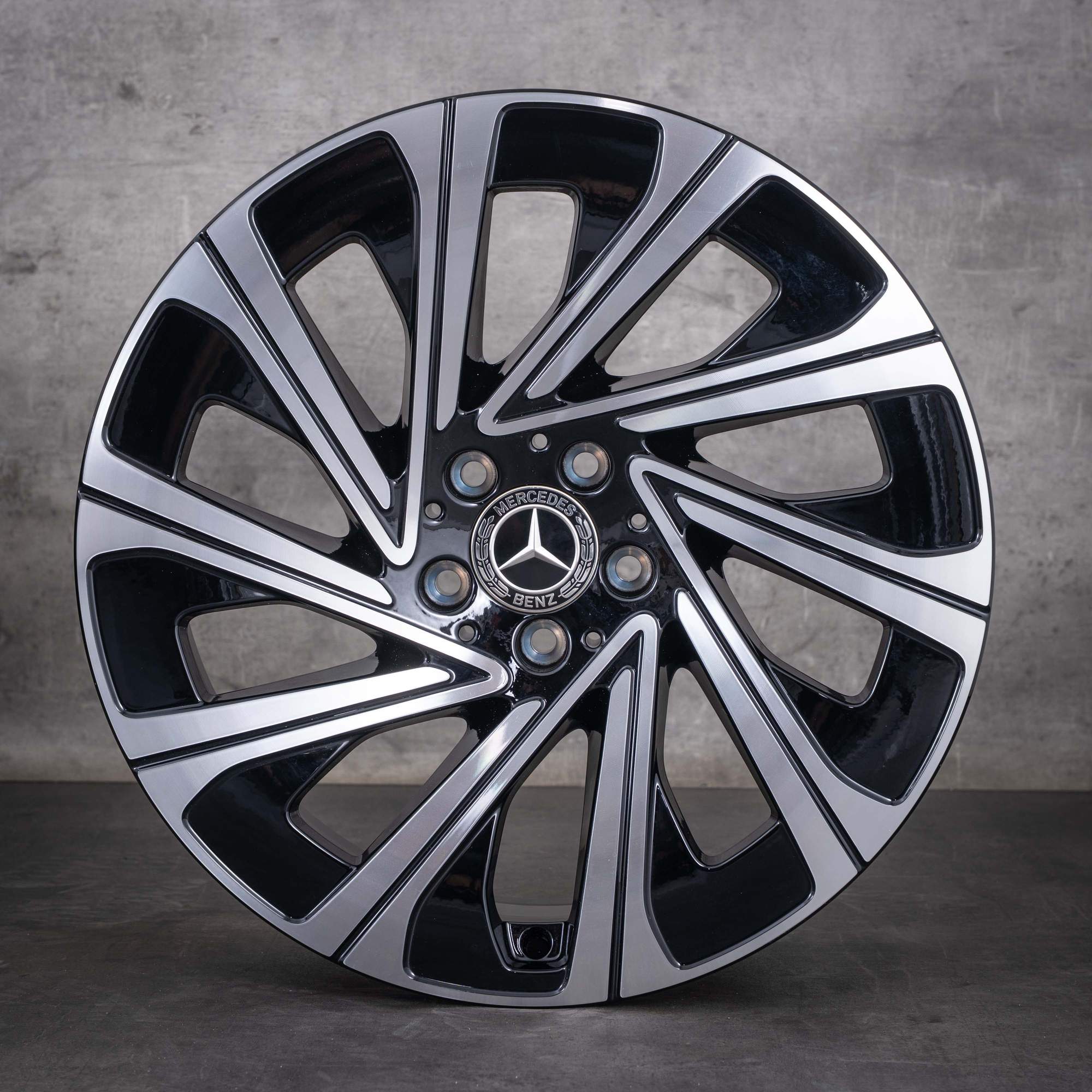 Original Mercedes Benz E-Klasse Felgen 19 Zoll W214 S214 A2144013000 A2144013100 schwarz glanzgedreht NEU