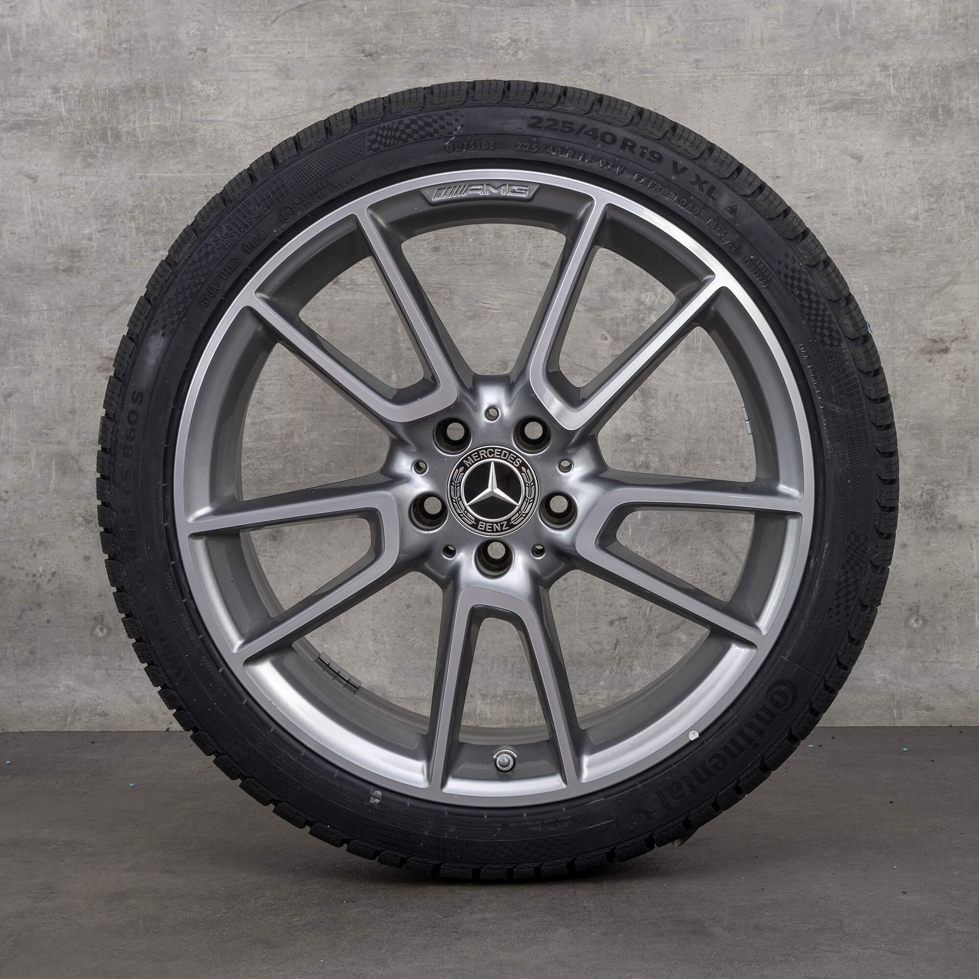 AMG 19 tommer Mercedes Benz fælge C-klasse C43 AMG 450 Sport W205 vinterhjul