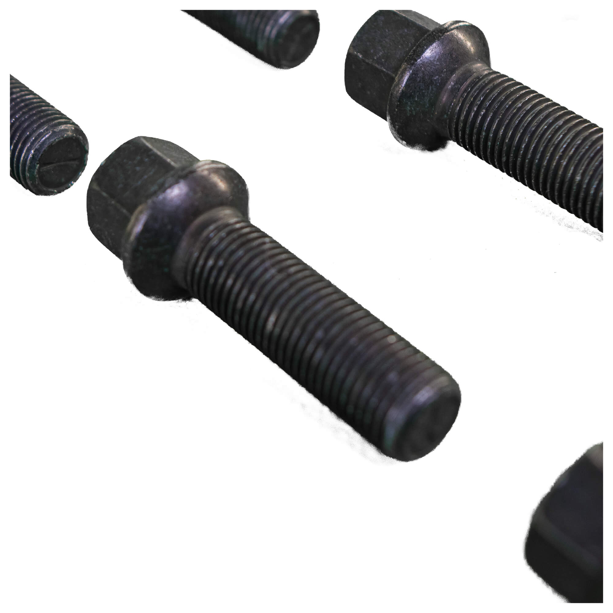 20x Radschrauben Kugelbund M14 x 1,5 x 45 mm schwarz für Mercedes GLC W253 GLK X204