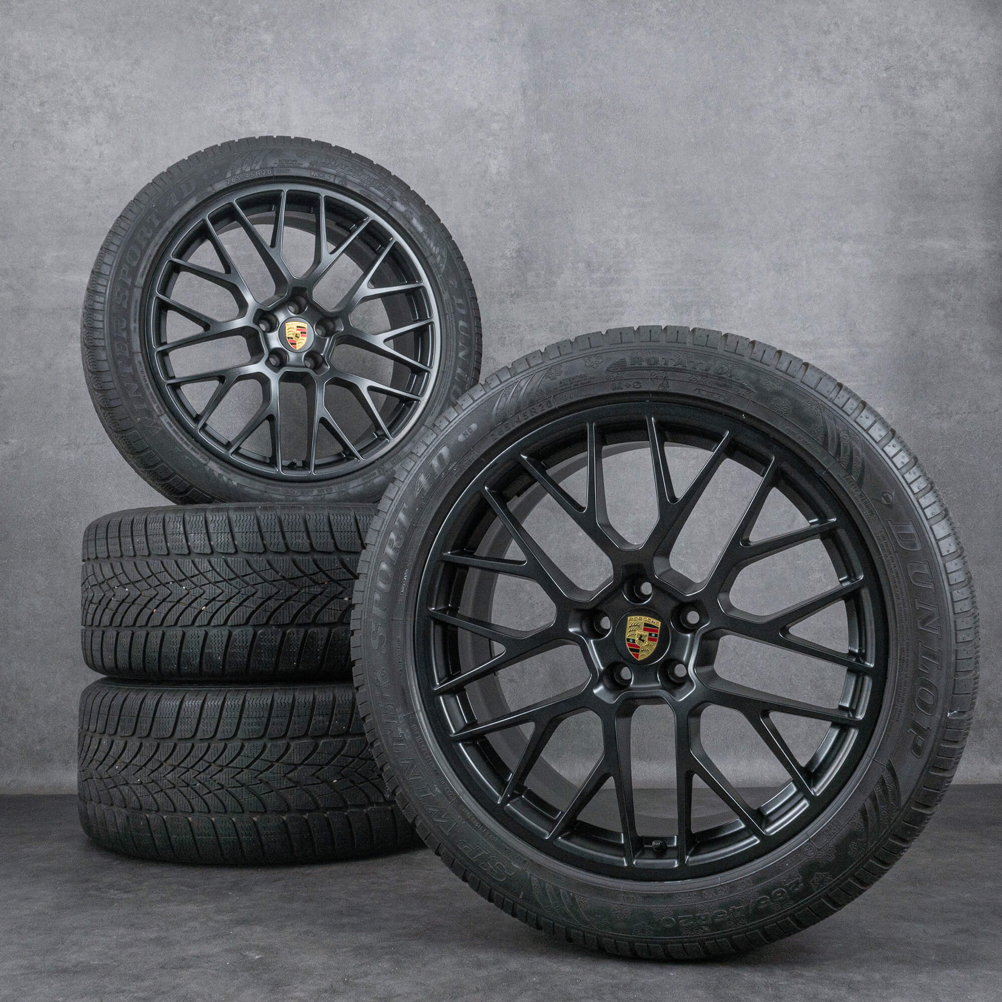 Llantas originales Porsche 20 pulgadas Macan I & II RS Spyder Winterrder Black JE1