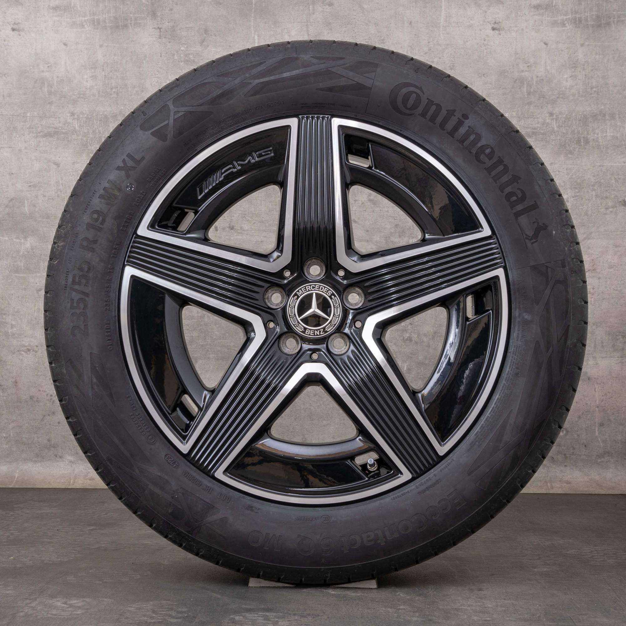 Original Mercedes Benz GLC AMG Felgen 19 Zoll C254 X254 Sommerräder A2544010400 A2544010500 schwarz glanzgedreht