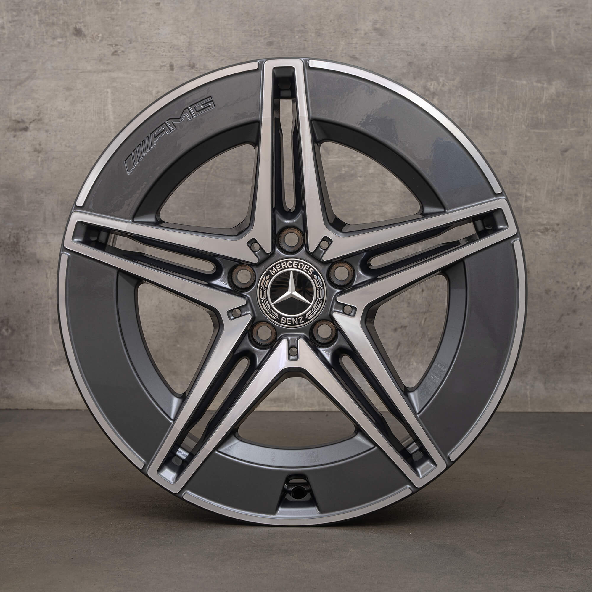 Oryginał Mercedes Benz Klasa C Hybryda Felgi 18 cali W206 S206 C300e C300de C400e A2064017600 A2064016600 himalaya grey NOWOŚĆ