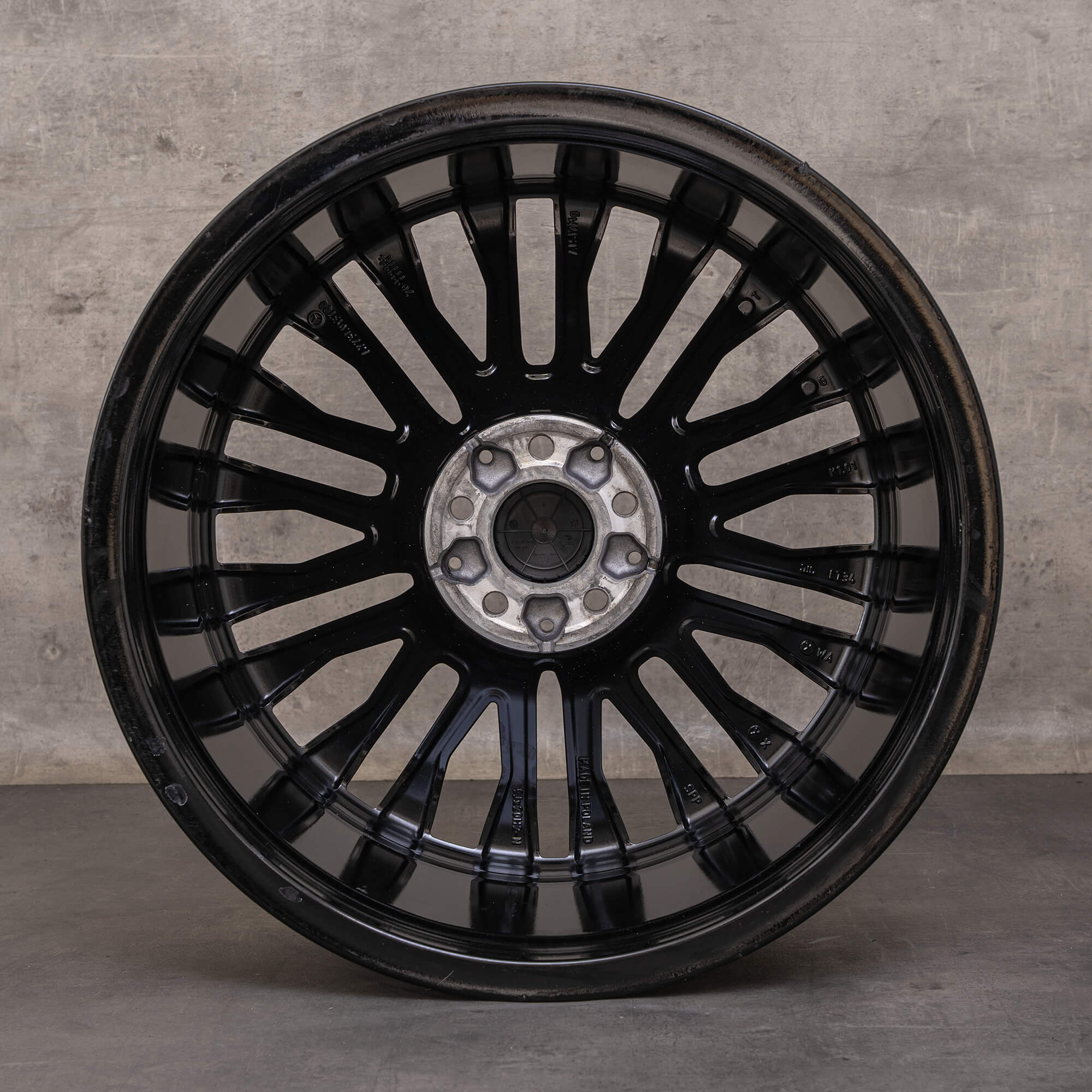 OEM Mercedes Benz S-Class wheel 20 inch W223 V223 X223 A2234013700 black glossy turned