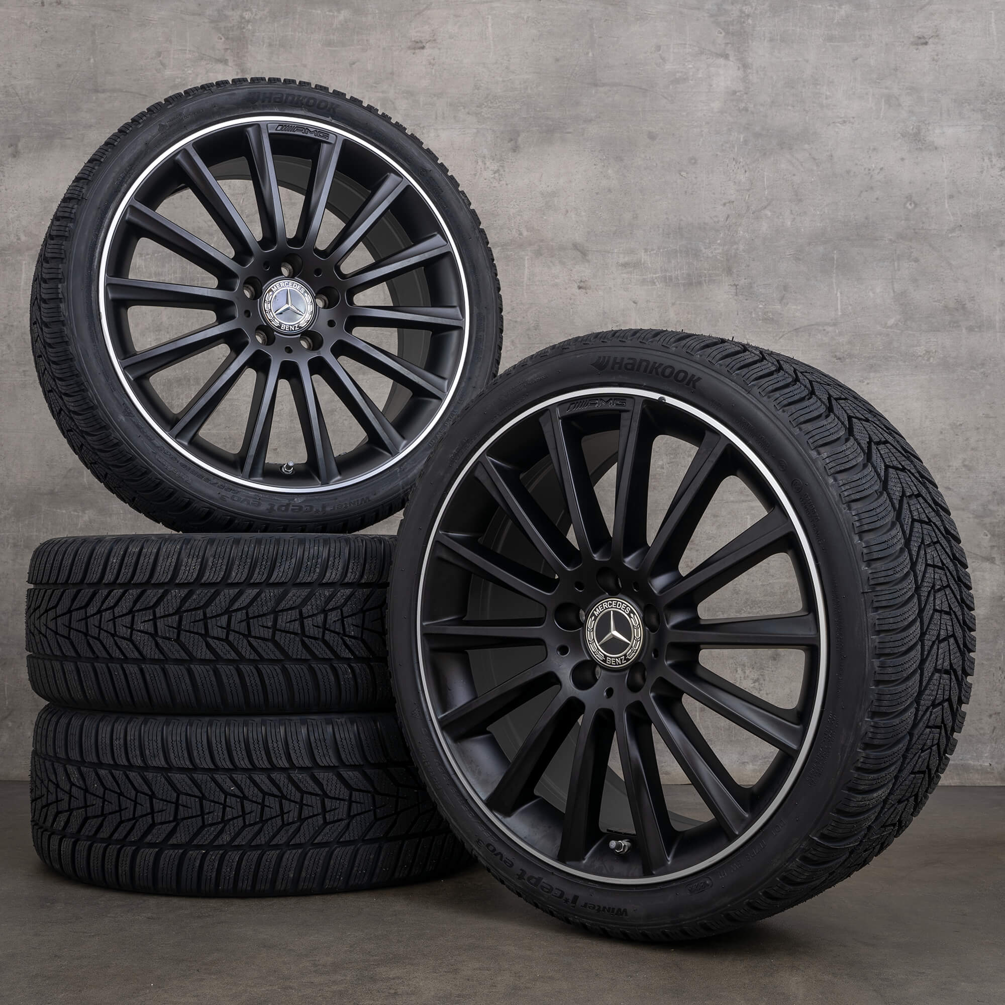 Originales Mercedes Benz Clase A A35 AMG ruedas de invierno 19 pulgadas W177 V177 llantas A1774011900 negro satinado