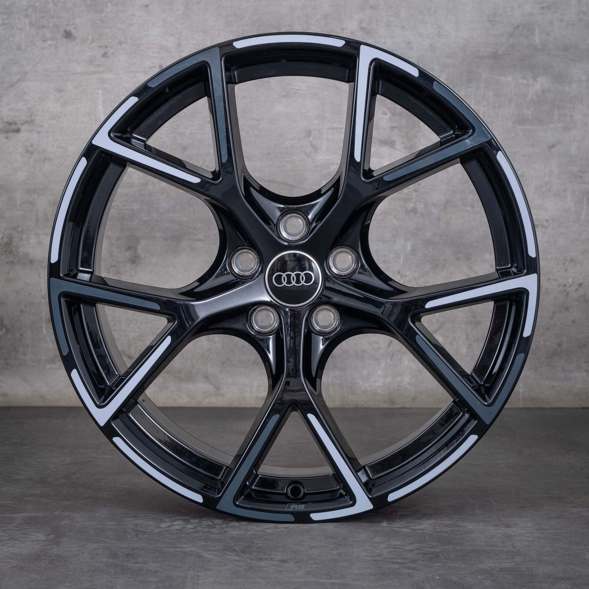 Jantes d'origine Audi RS3 19 pouces 8Y 8Y0601025BP 8Y0601025BQ noir brillant bicolore