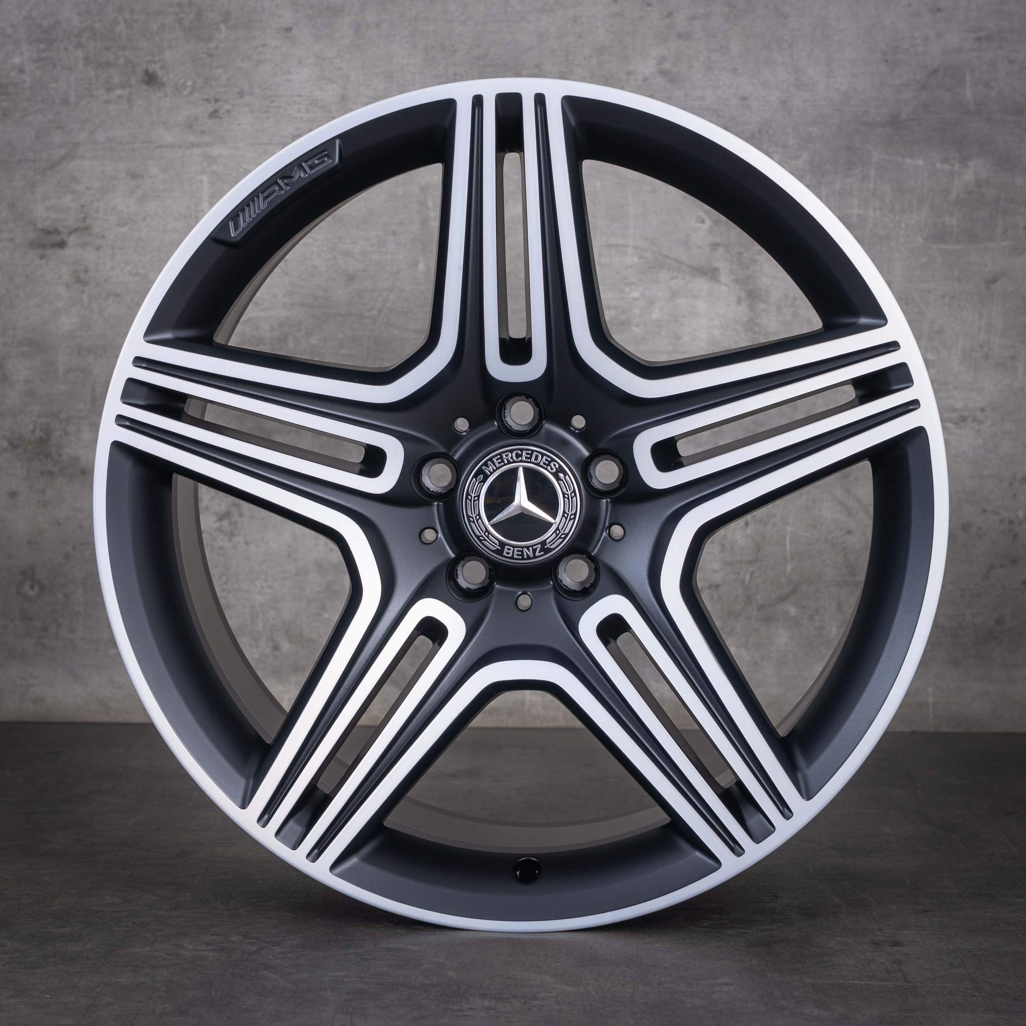Jante originale Mercedes-Benz SL 63 & 65 AMG de 19 inci R231 W231 A2314010000 A2314011902 negru mat față diamantată NOI