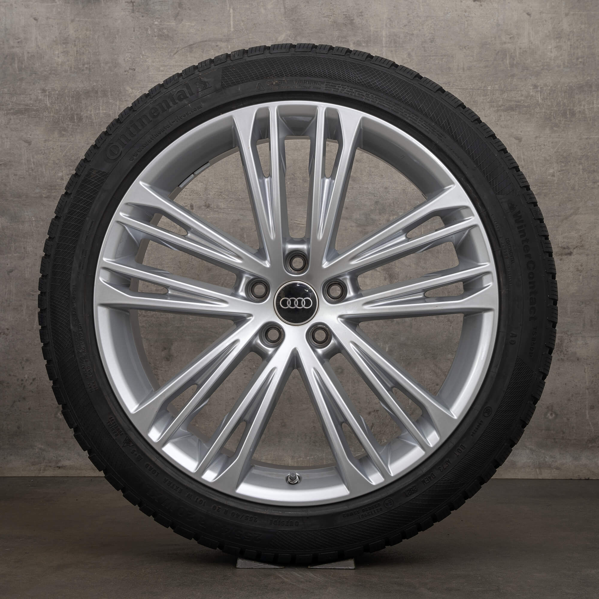 Original Audi A7 S7 vinterhjul 20 tum 4K C8 fälgar 4K8601025F silver