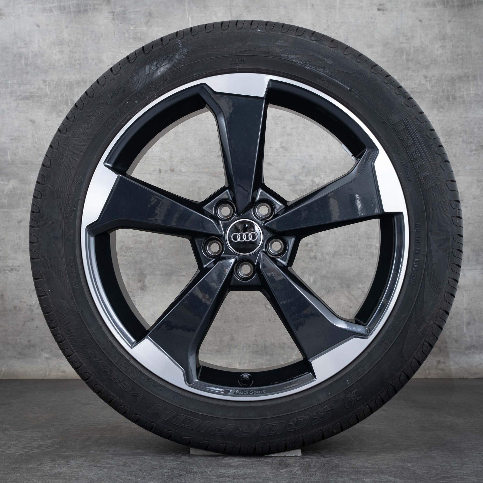 Oem Audi Q5 SQ5 Jantes 20 pouces FY pneus été jantes Rotor 80A601025Q granit poli