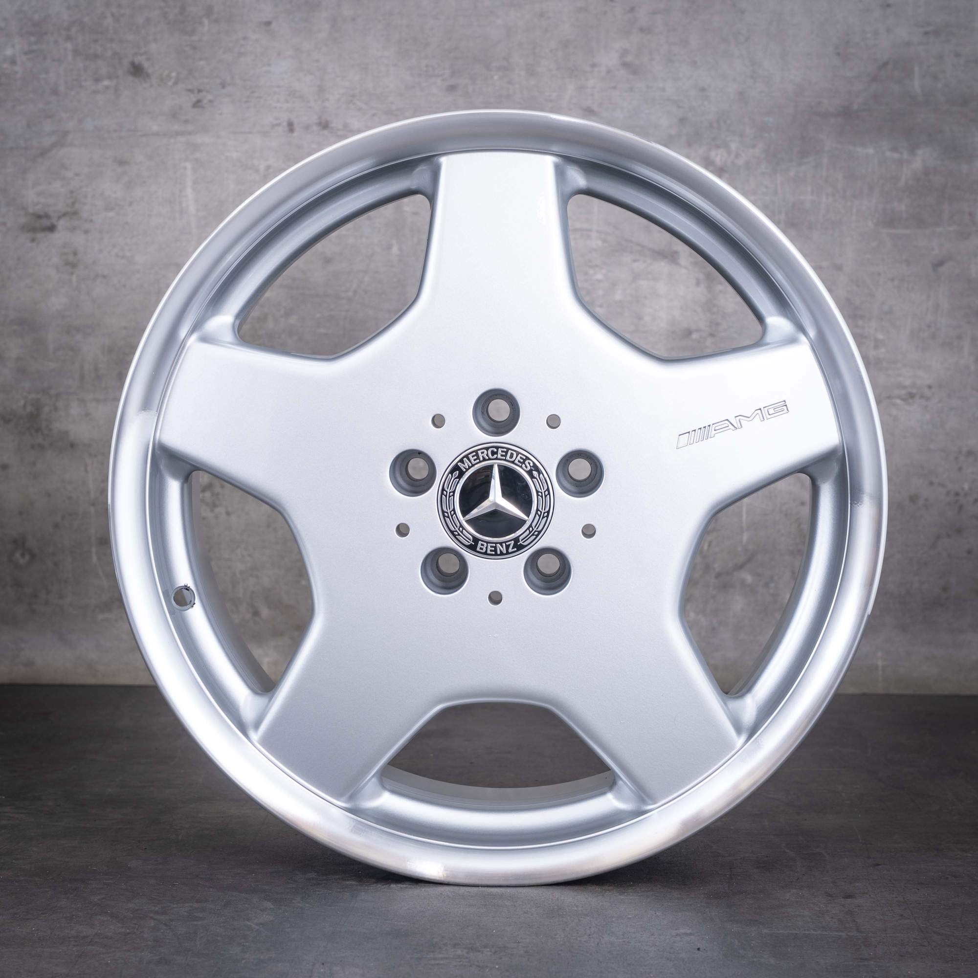 Original Mercedes Benz S-Klasse CL AMG Felgen 18 Zoll W220 W215 A2204010802 A2204011902 silber rand glanzgedreht NEU - Felge 4 von 4