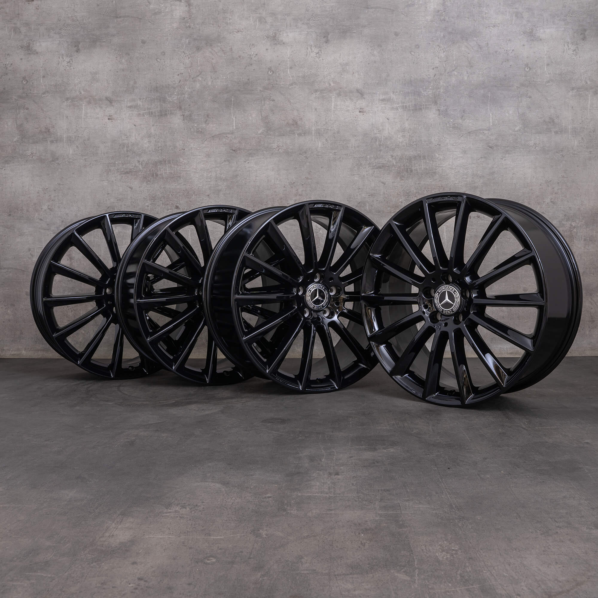 Llantas originales Mercedes Benz Clase E AMG 20 pulgadas W213 S213 C238 A238 A2134012200 A2134012300 negro brillante