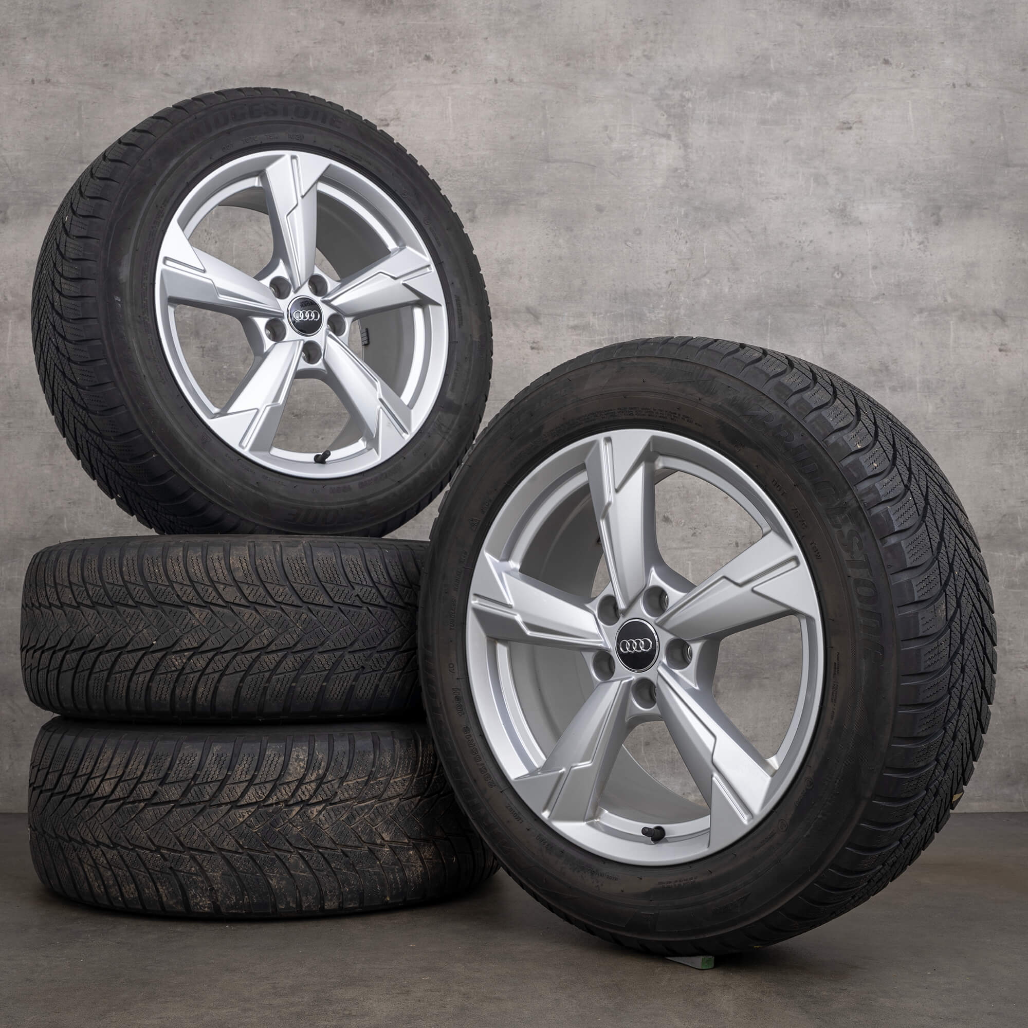 Originale Audi A6 S6 jante vară 18 inch 4K C8 4K0601025D argintiu