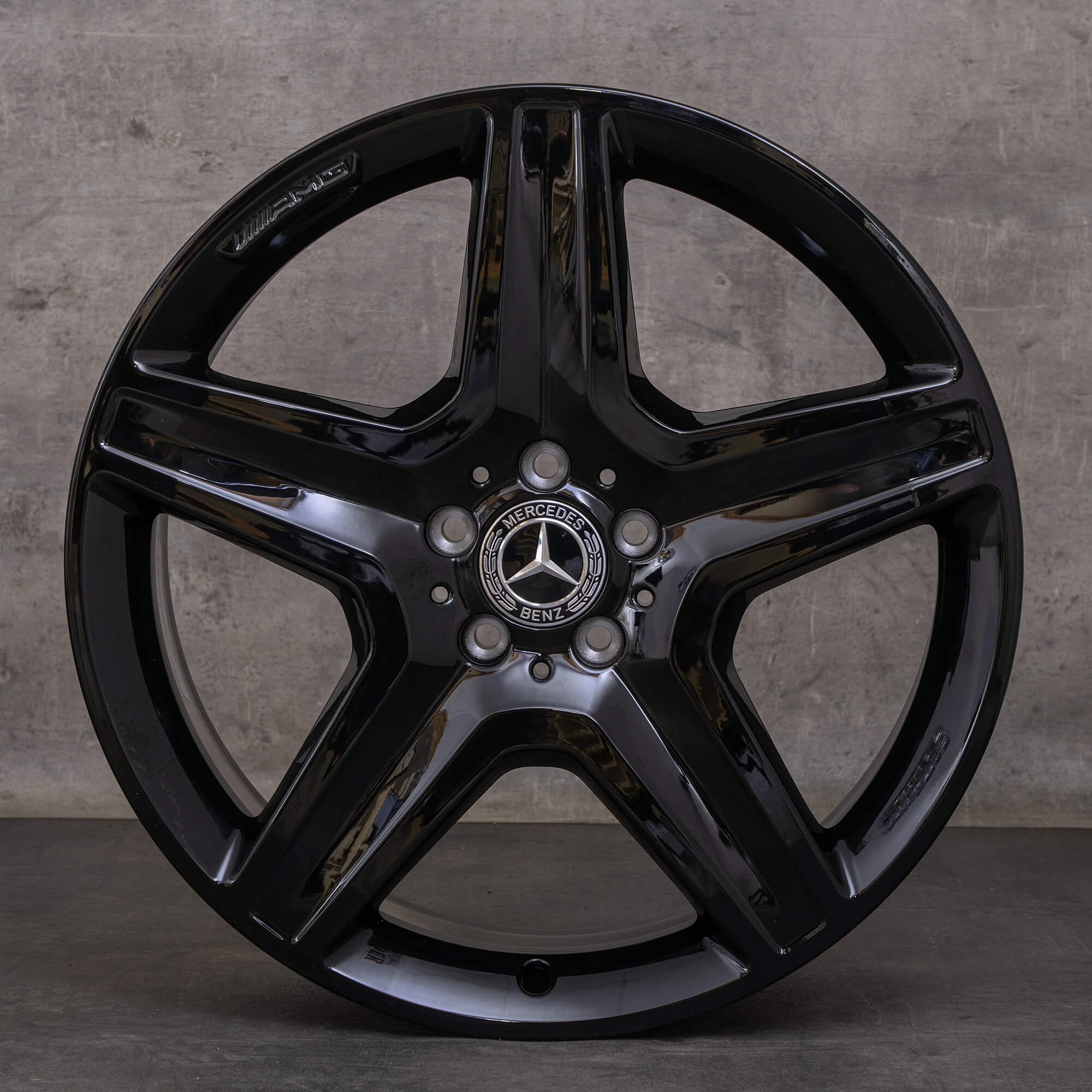 Oryginał Mercedes Benz GLE & 43 AMG Felgi 20 cali W166 A1664012002 czarny błyszczący
