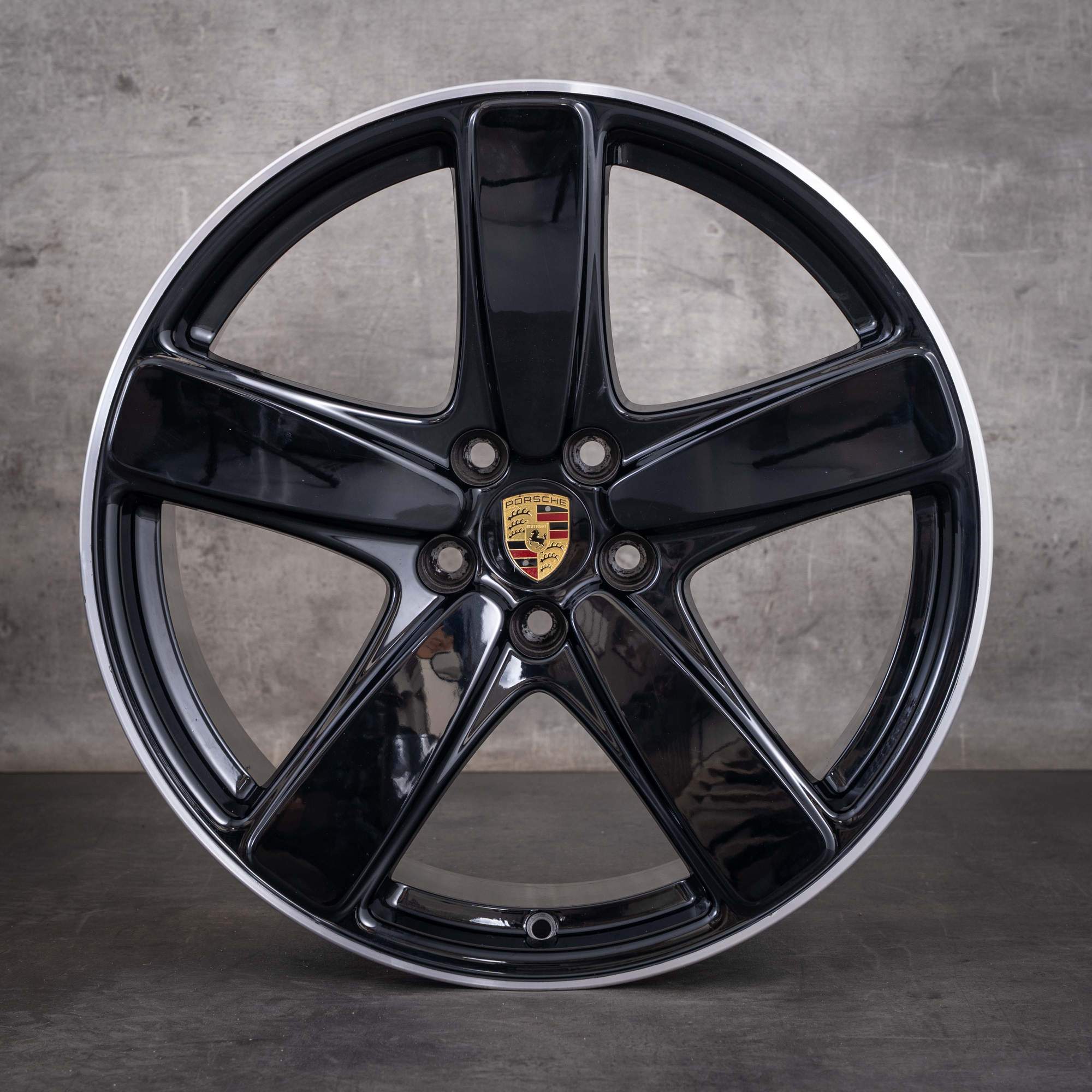 Jantes d'origine Porsche Macan II 19 pouces II 95B601025EE 95B601025ED Sport Classic finition noire diamantée